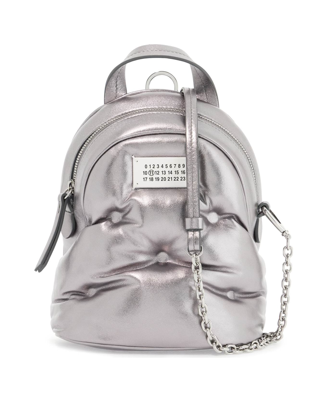 Maison Margiela Glam Slam Crossbody Backpack - METALLIC GREY (Metallic)