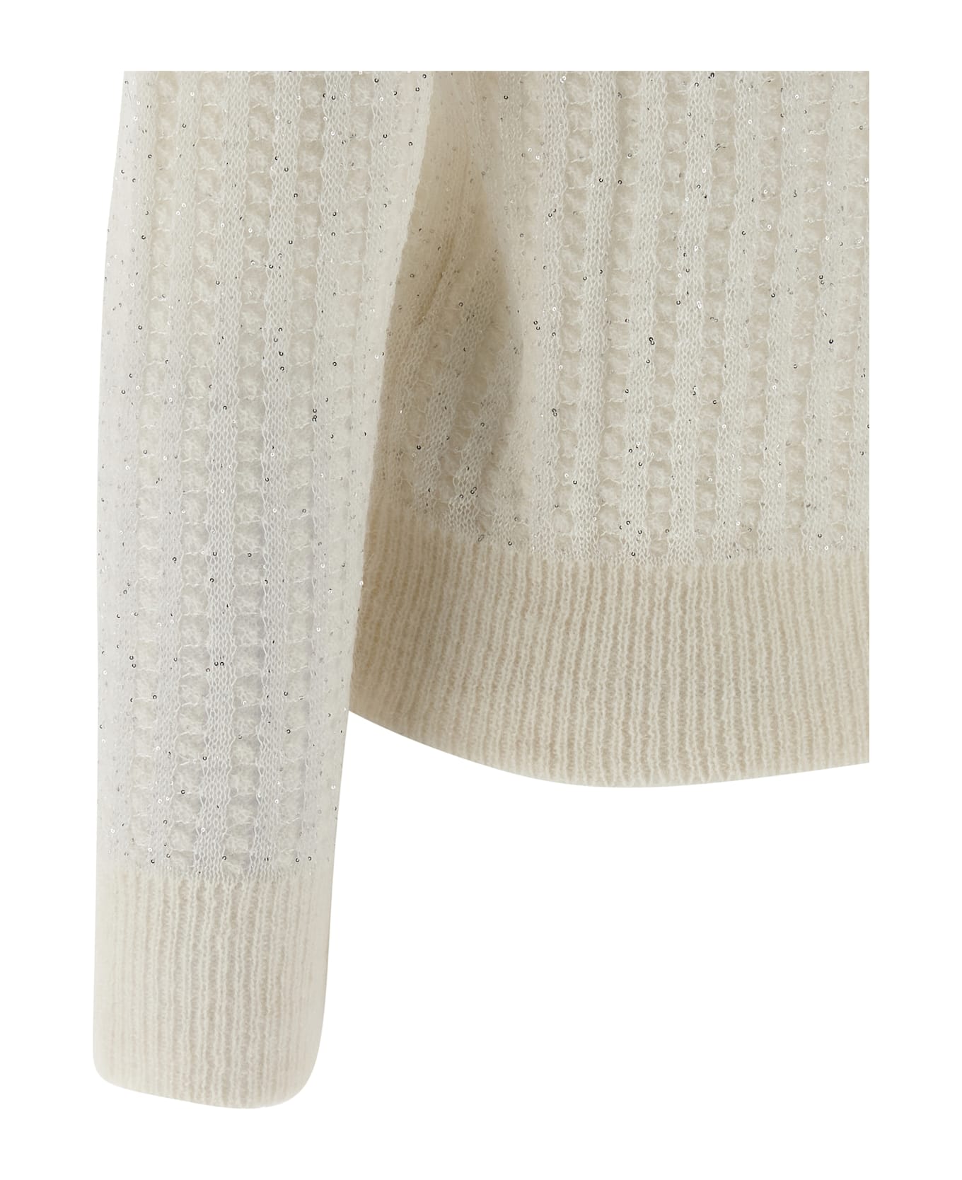 Peserico Tricot Cardigan - BIANCO NATURALE