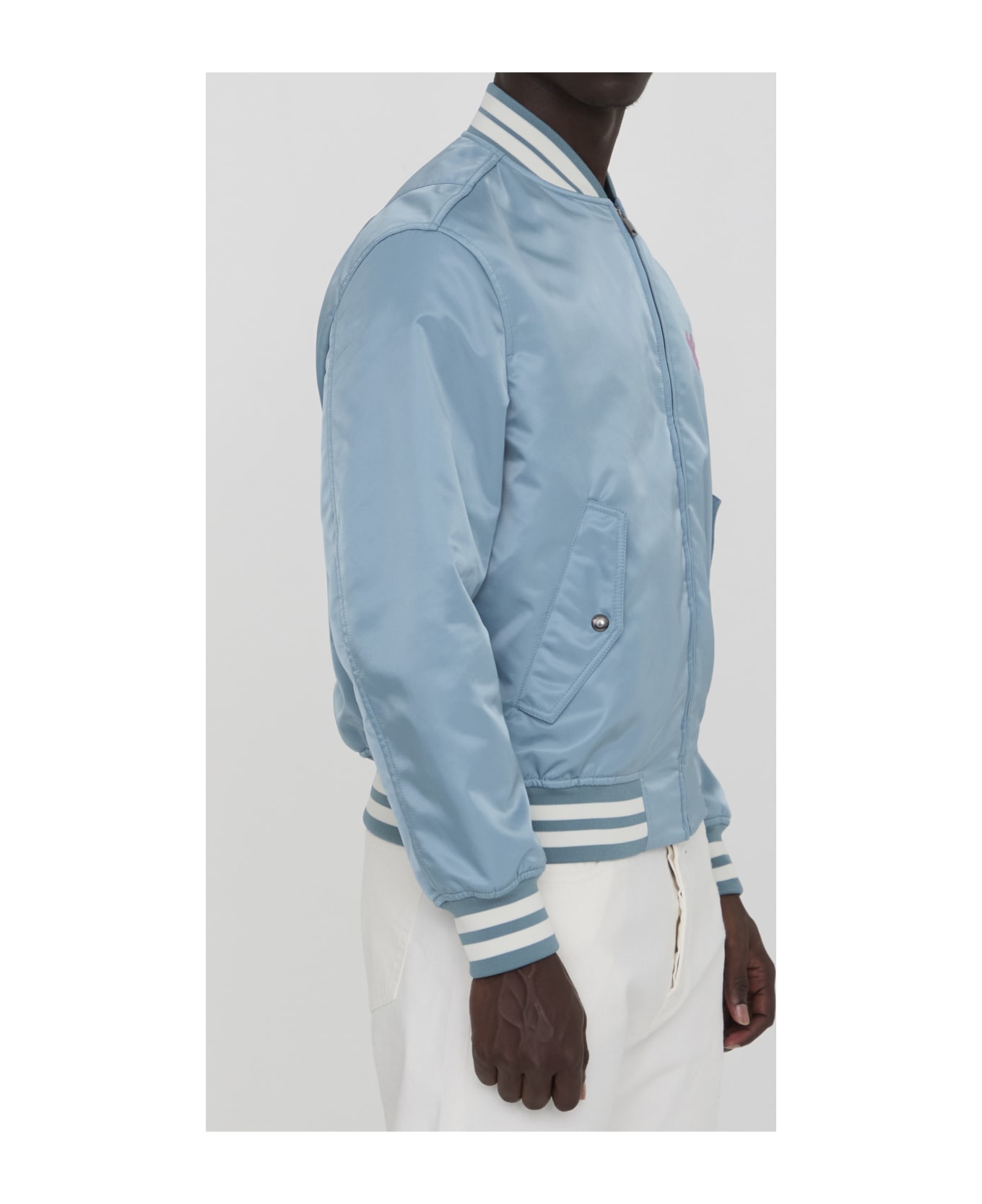ジャケット VALENTINO GARAVANI White Cotton Blend Oversize Jacket Valentino Garavani VLTN Camouflage zip-up Jacket | White