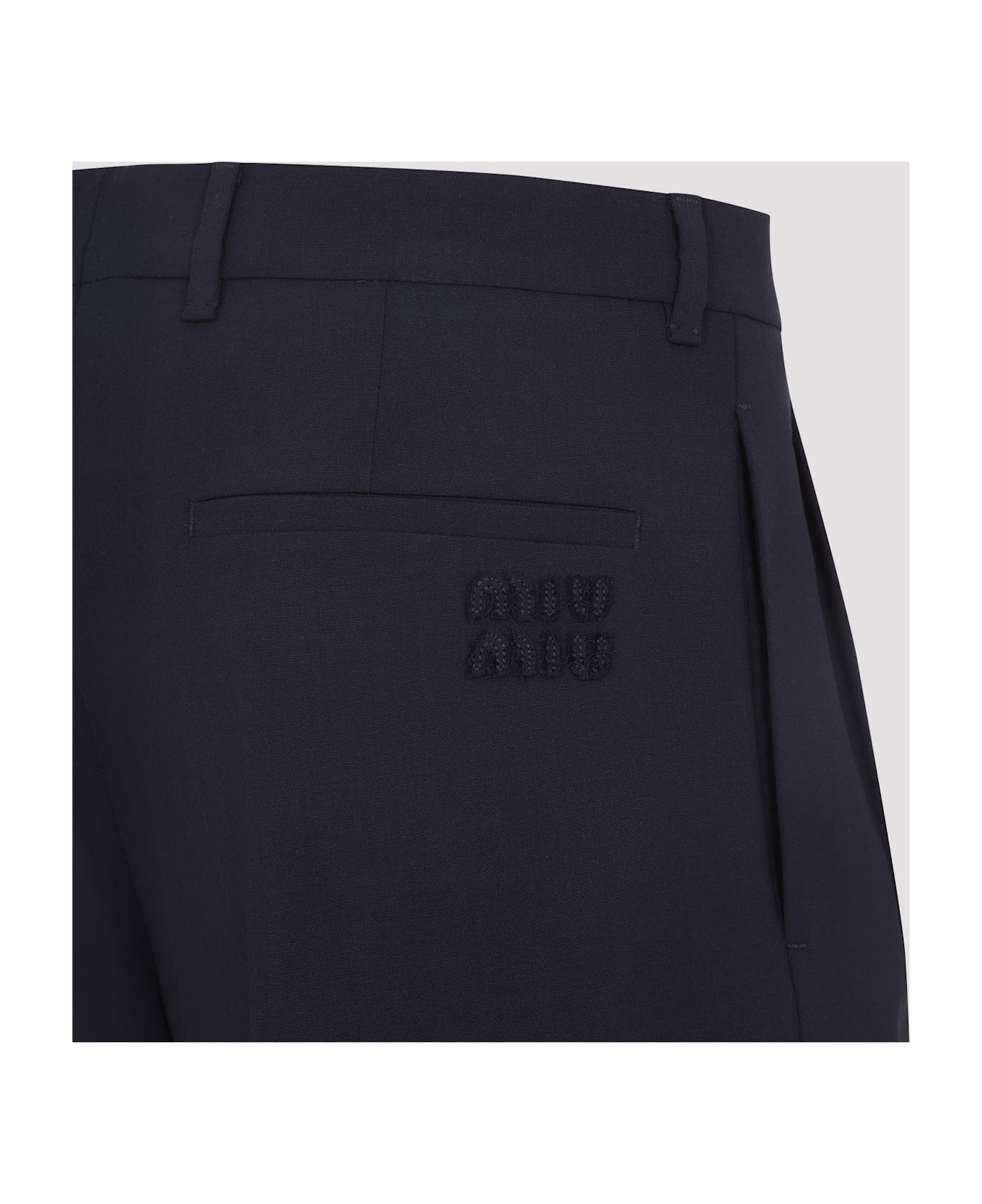 Miu Miu Wool Pants - Bleu