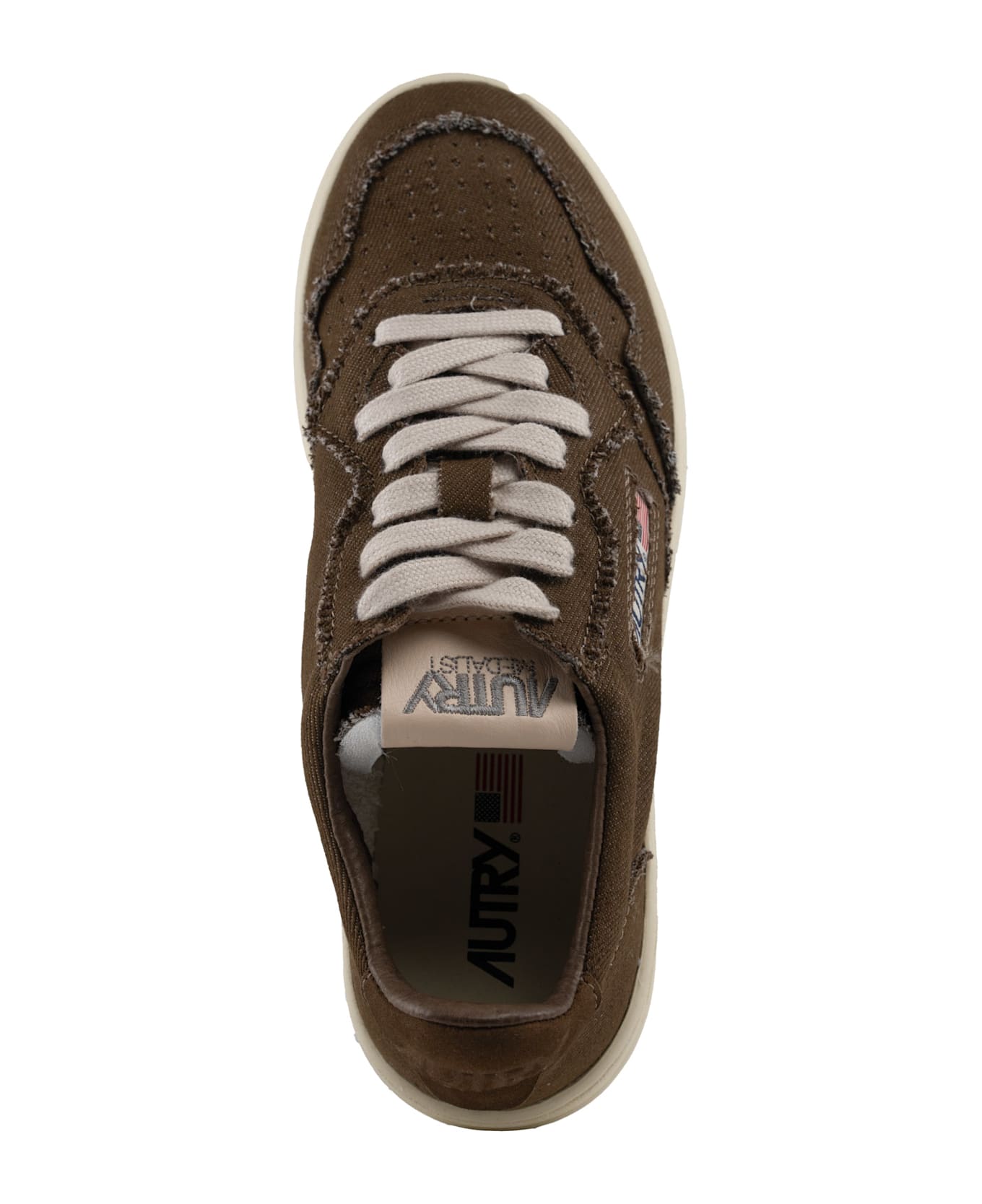 Autry Medalist Low Sneakers In Denim - Denim/denim sepia