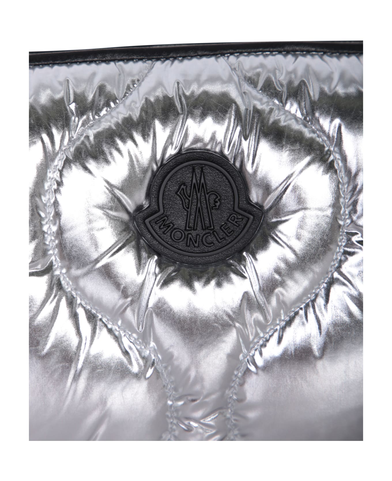 Moncler Hobo Delilah Silver Bag - Metallic