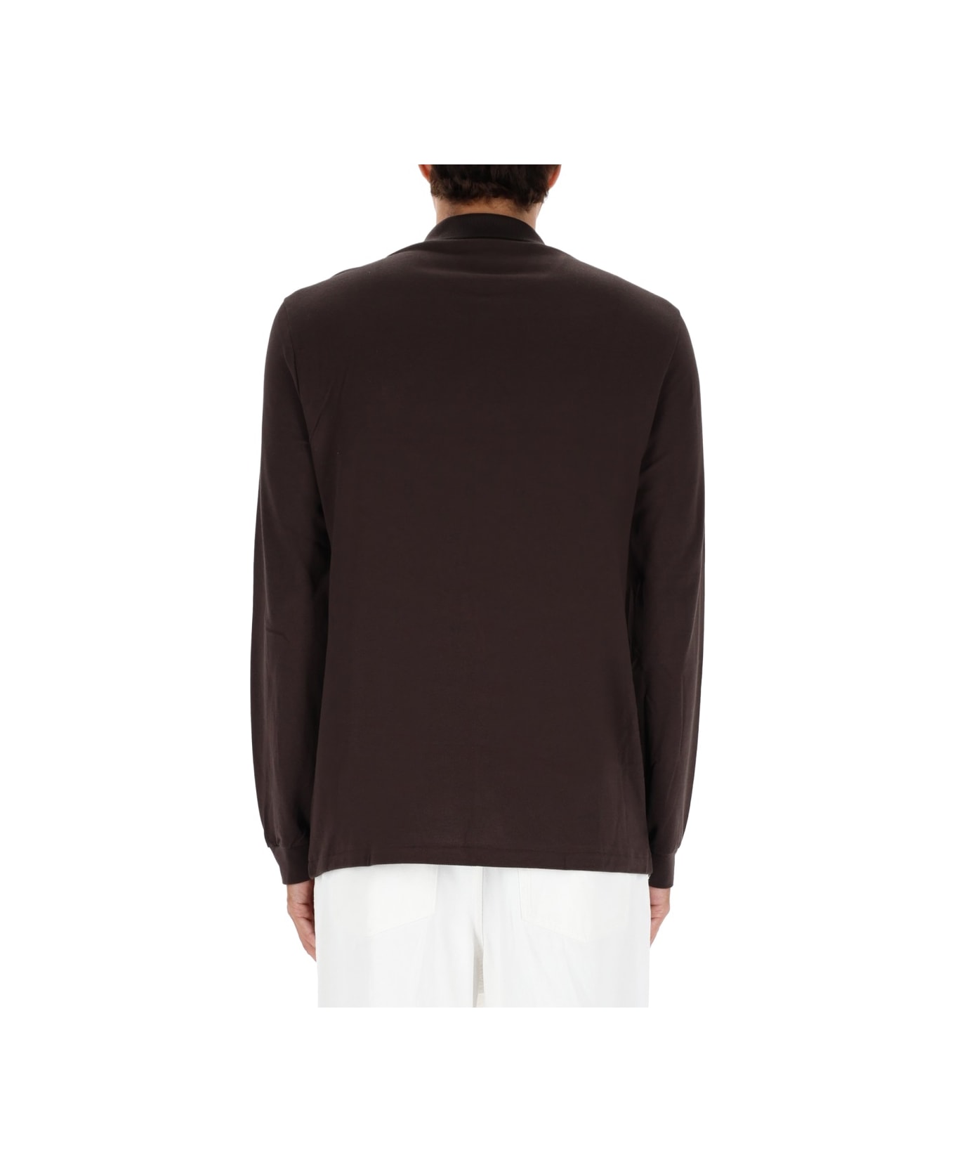 Lacoste Polo With Logo - BROWN