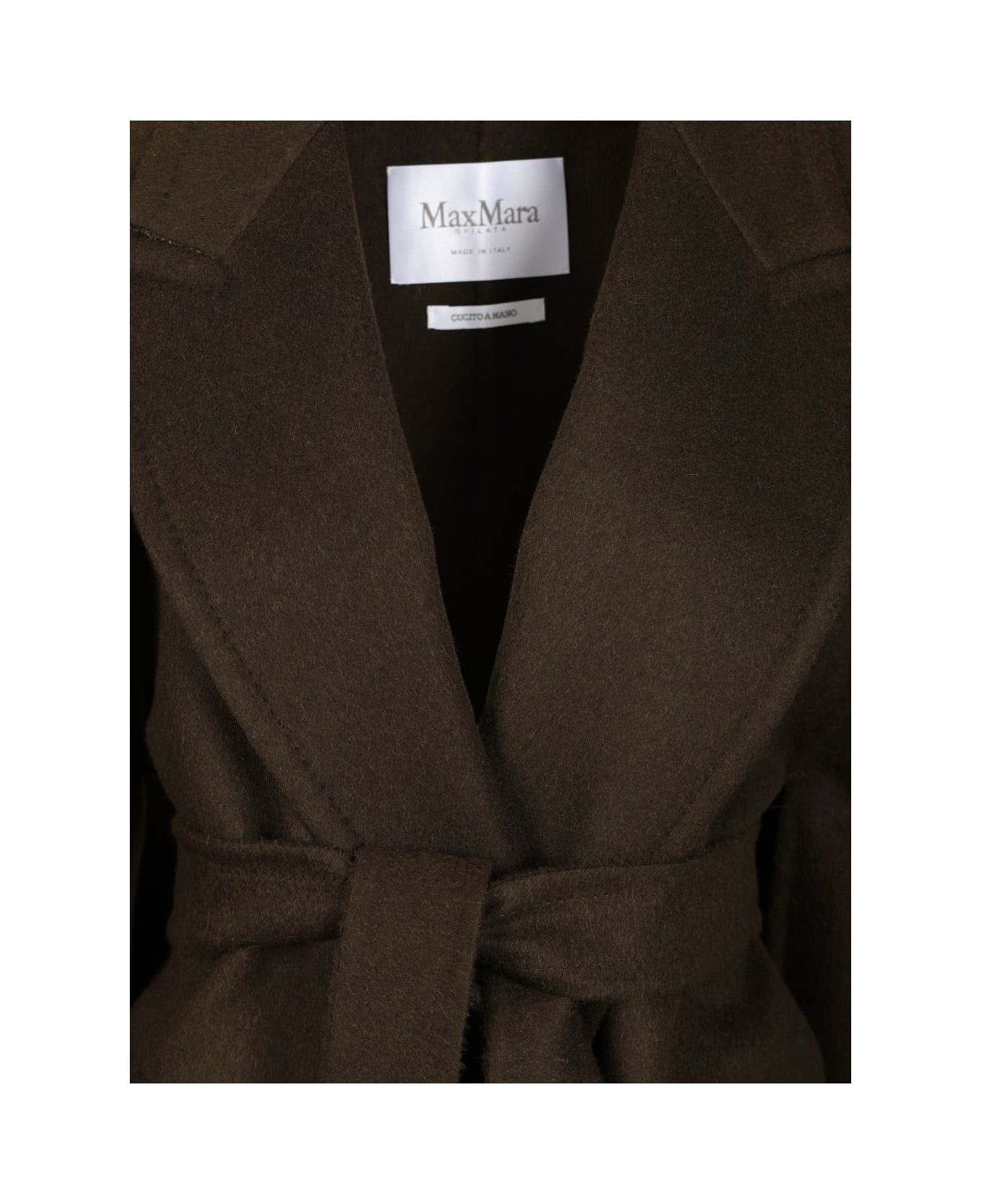 Max Mara Short Robe Coat - GREEN