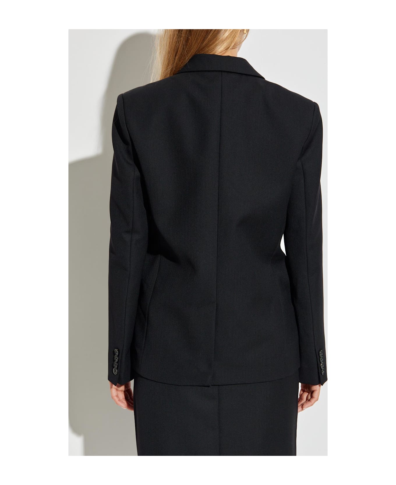 Anine Bing Double-breasted Blazer - BLACK