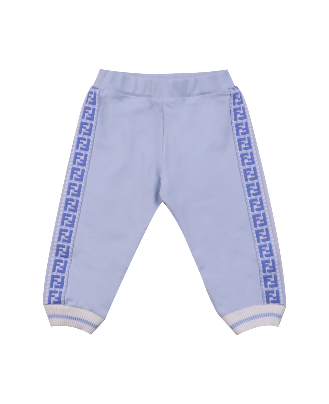 Fendi Cotton Pants - Light blue