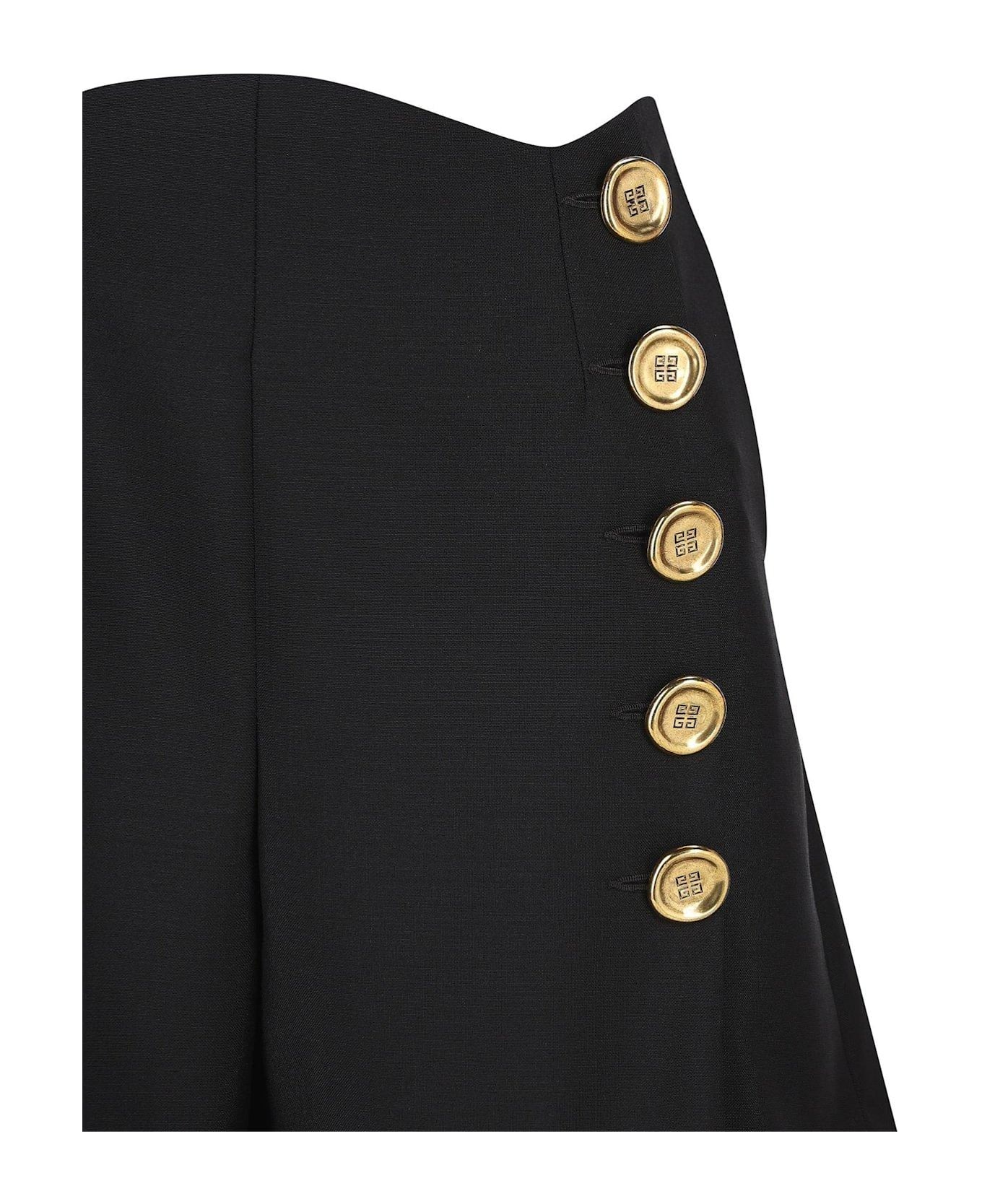 Givenchy Buttons-detailed Shorts - Nero