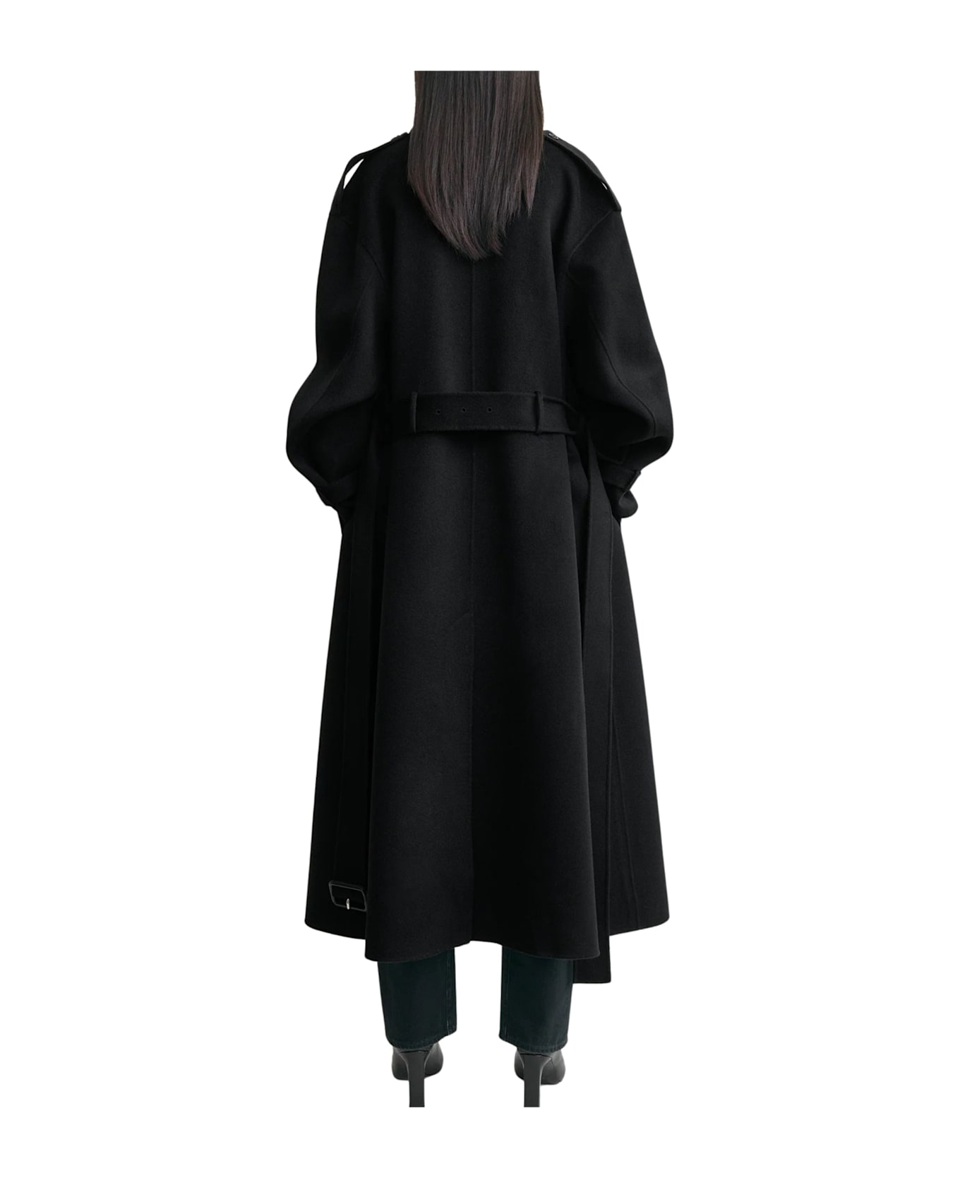 Totême Double Winter Trench Coat - Black