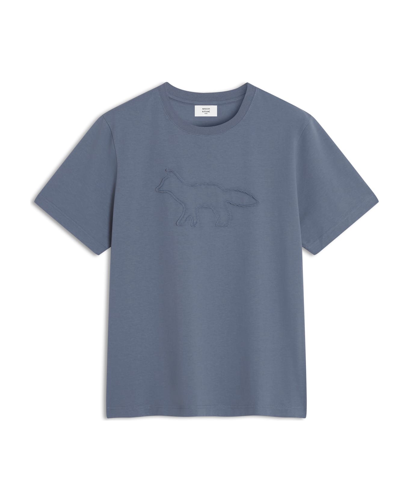 Maison Kitsuné Crafted Profile Fox Comfort Tee - Zinc Grey