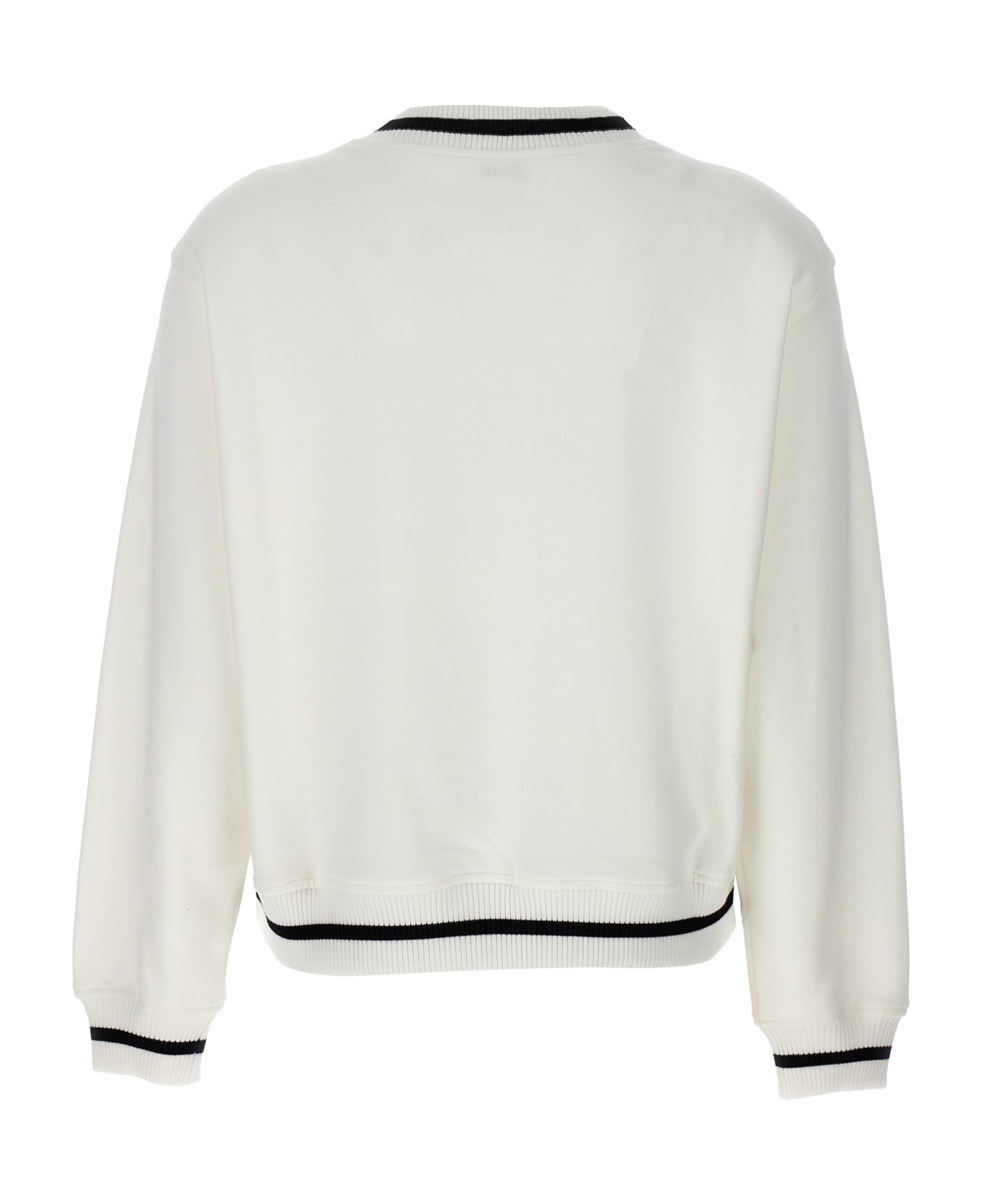 Brunello Cucinelli Logo Embroidery Sweatshirt - White/Black
