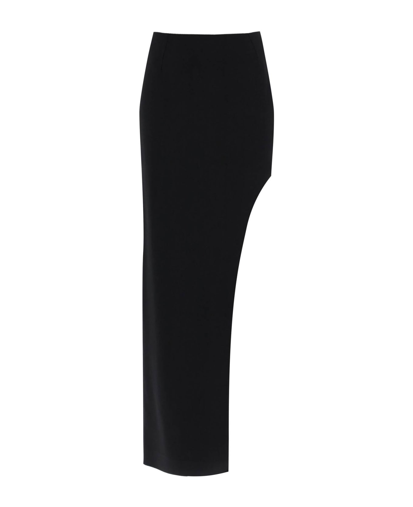 MVP Wardrobe 'plaza' Skirt With Asymmetrical Hem - NERO (Black) スカート