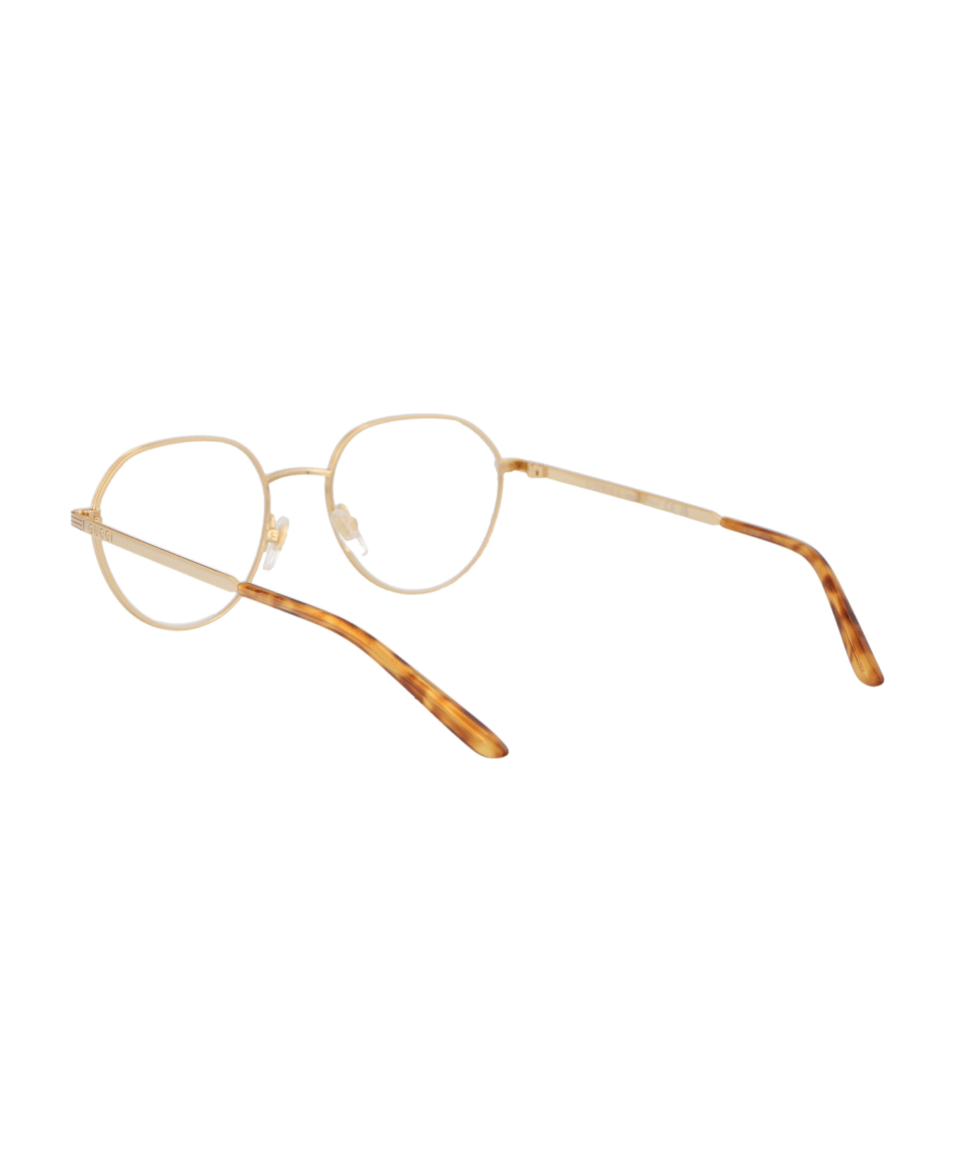 Gucci Eyewear Gg1458o Glasses - 002 GOLD GOLD TRANSPARENT