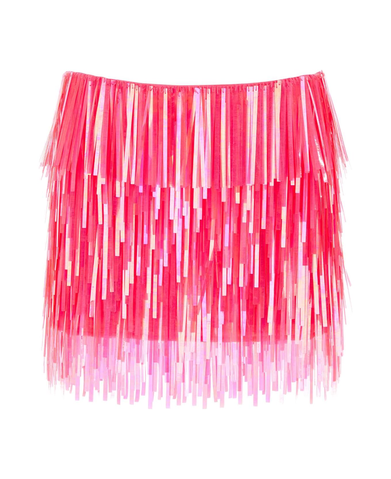 SportMax Fluo Pink Sequins Mini Skirt - Purple