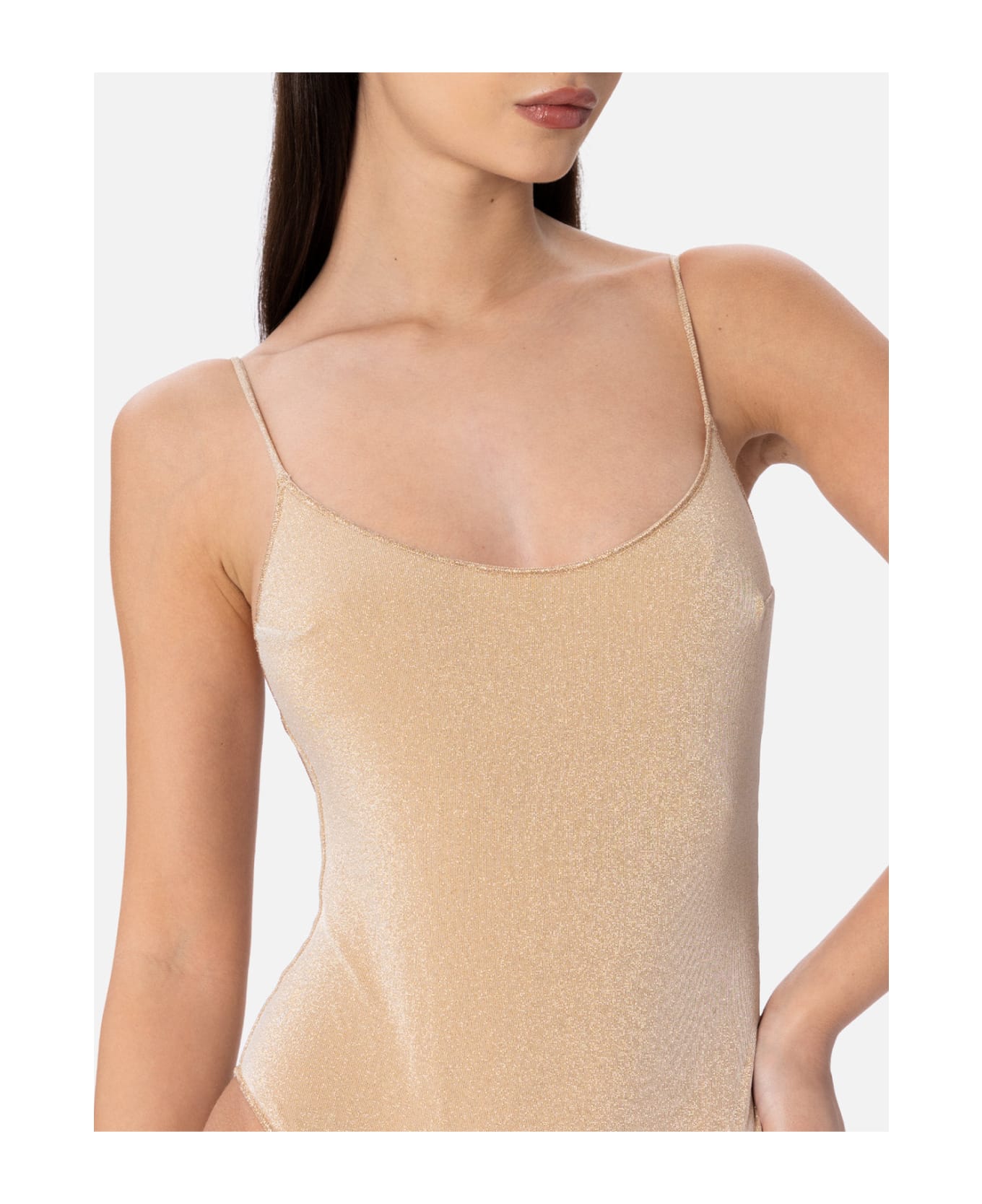 MC2 Saint Barth Woman Lurex One-piece Swimsuit Cecille - WHITE