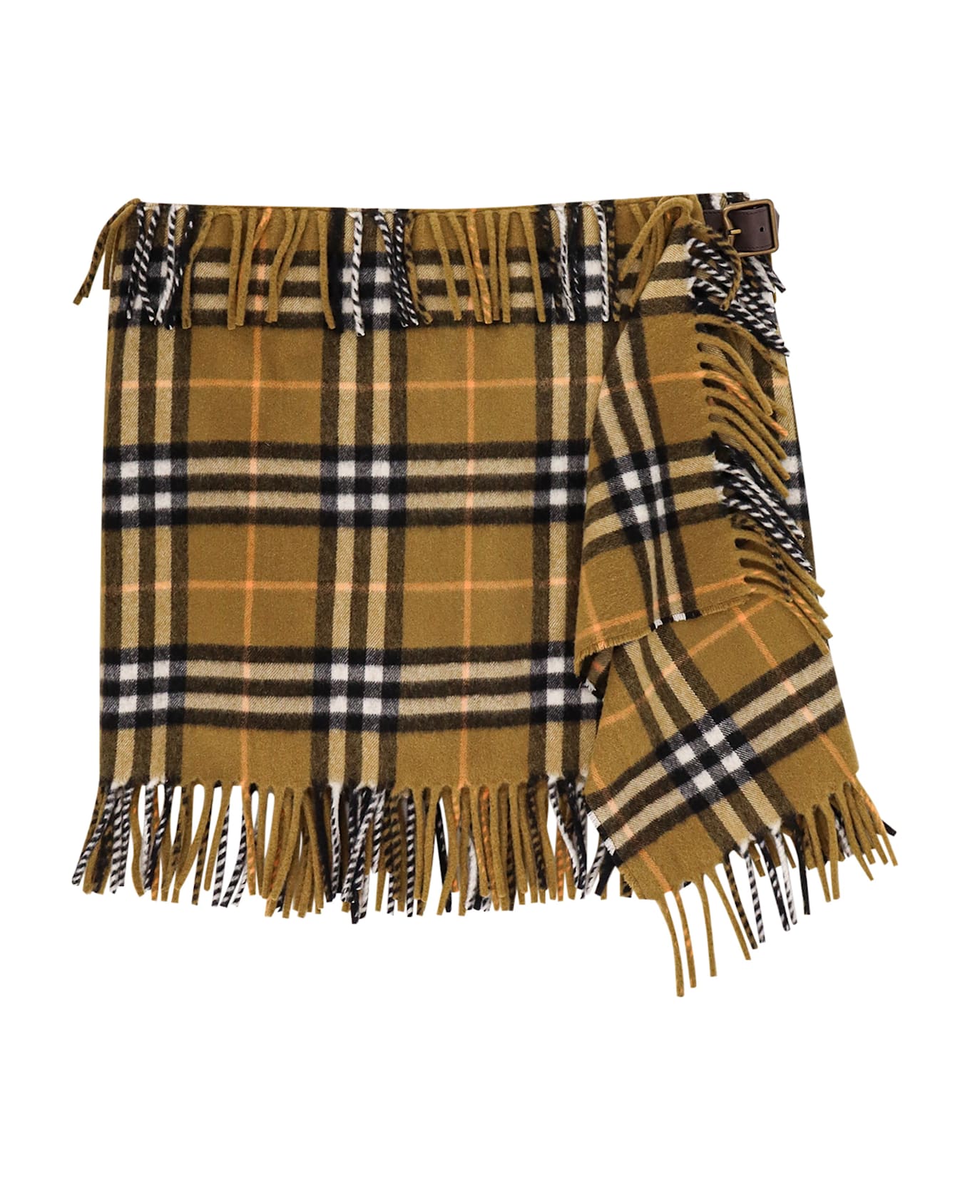 Burberry Beige Wool Skirt - Green