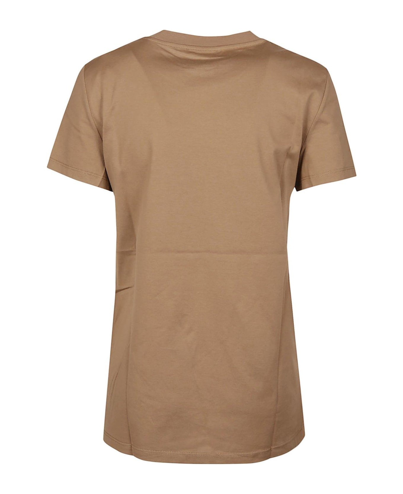 Max Mara Crewneck Short-sleeved T-shirt - ARGILLA