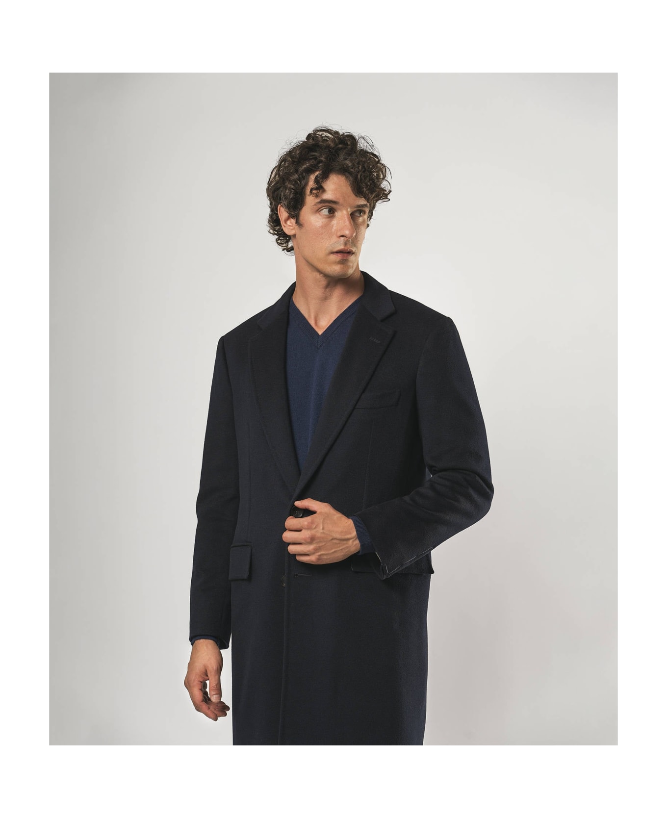 Larusmiani Tailored Coat Henry Coat - MidnightBlue