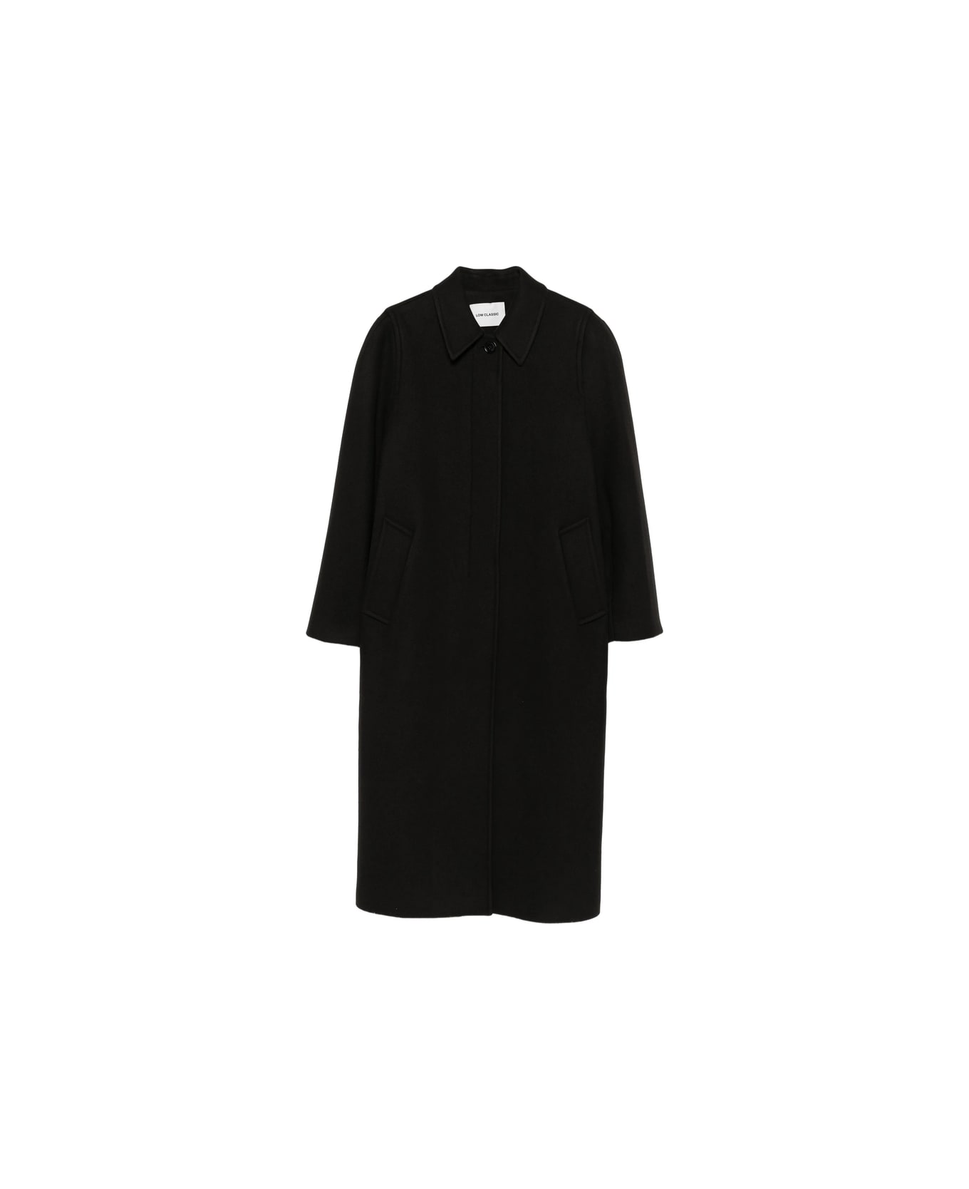 Low Classic Coat - BLACK/BROWN