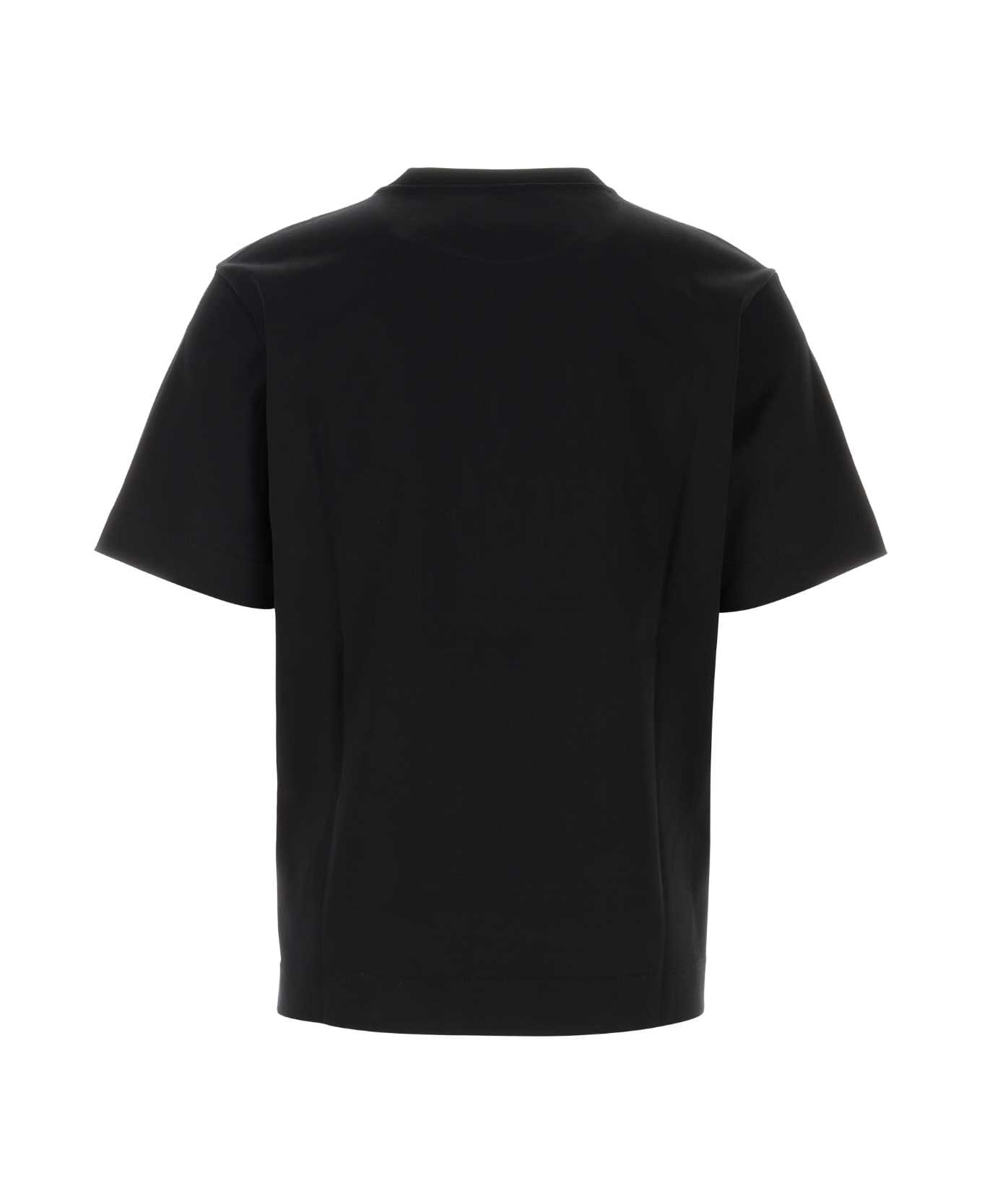 Fendi Black Cotton T-shirt - NERO
