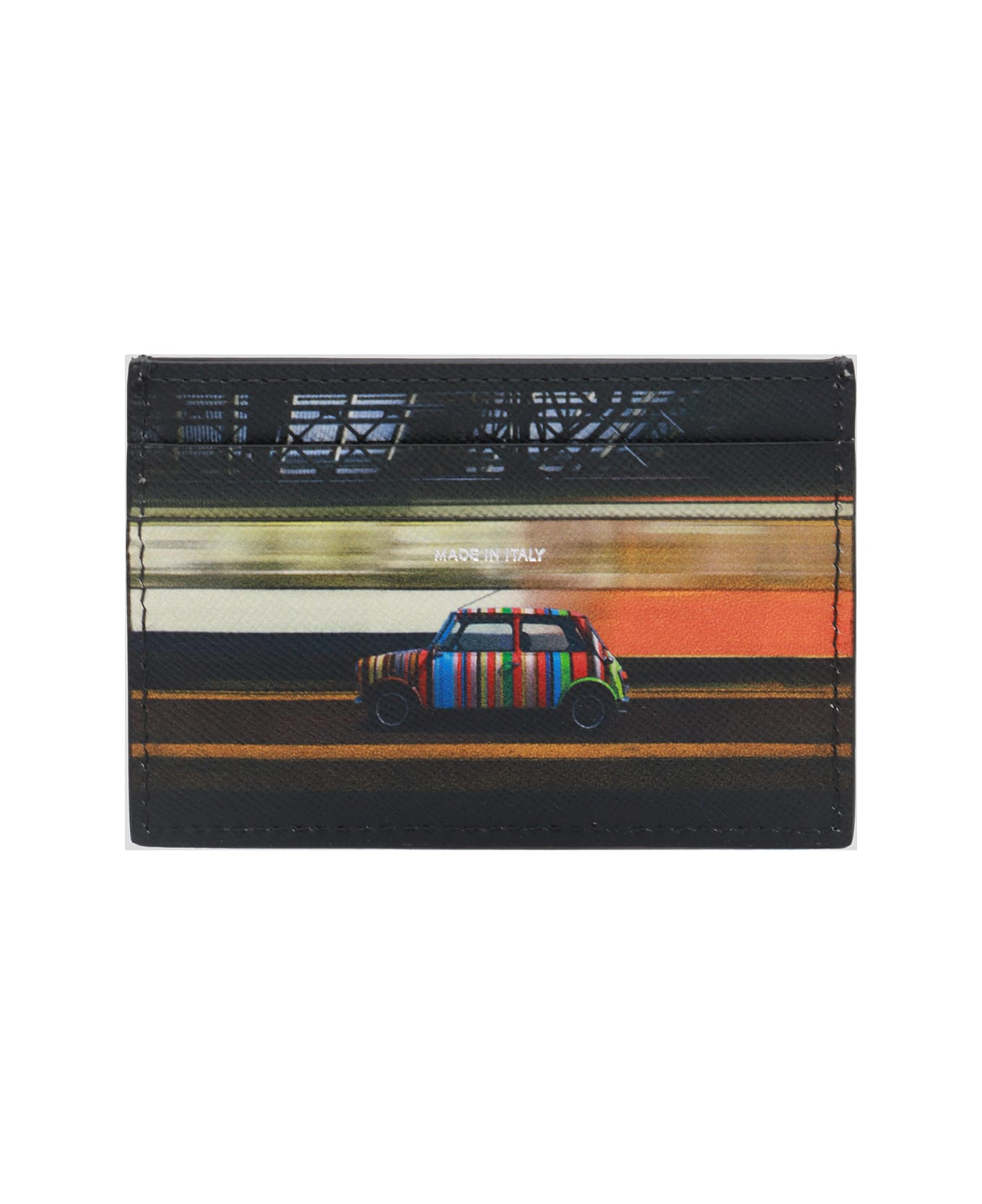 Paul Smith Black Leather Card Holder - Black