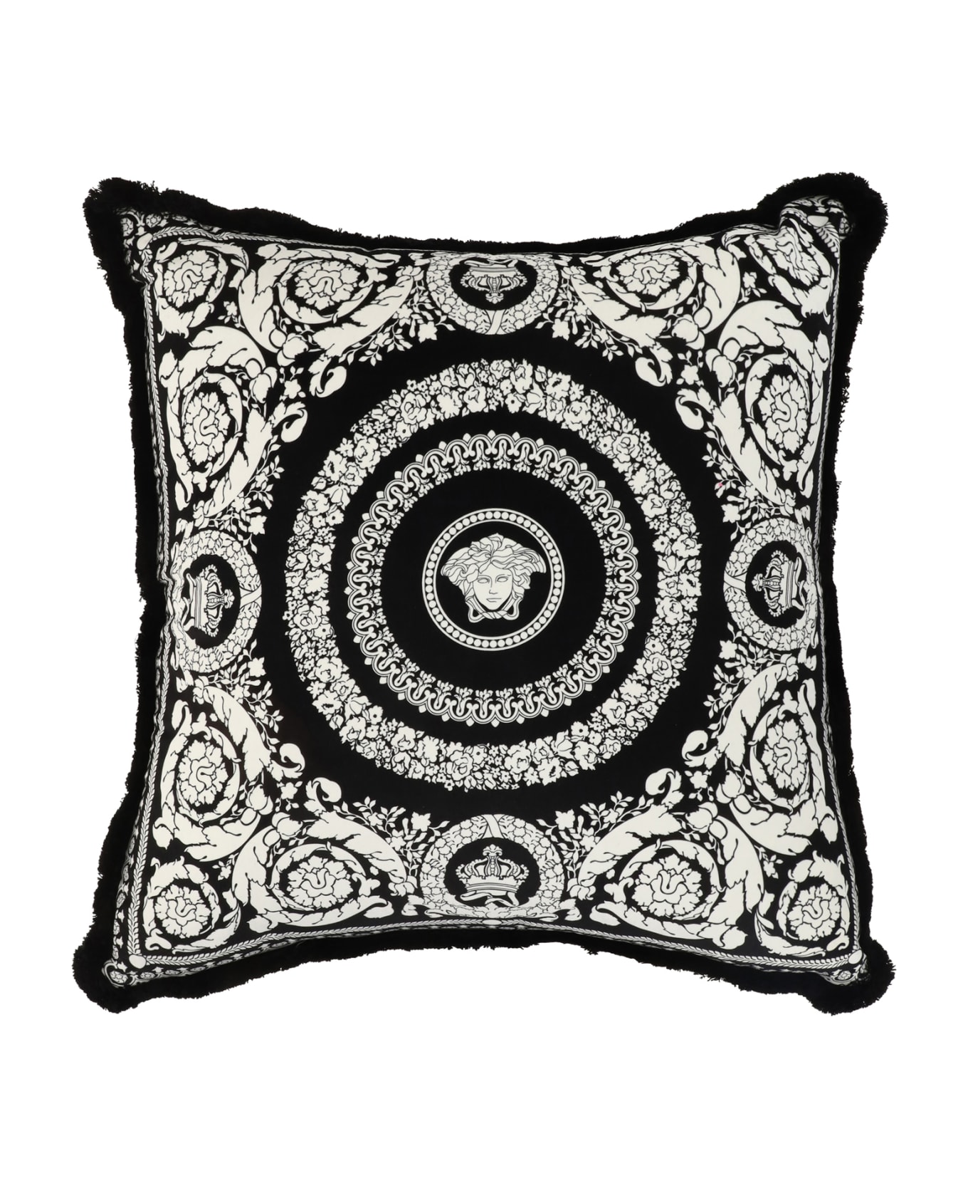 Versace Squared Pillow - Nero/bianco