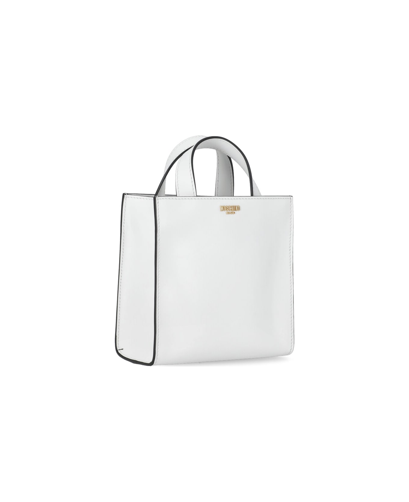 Moschino Leather Shoulder Bag - White トートバッグ