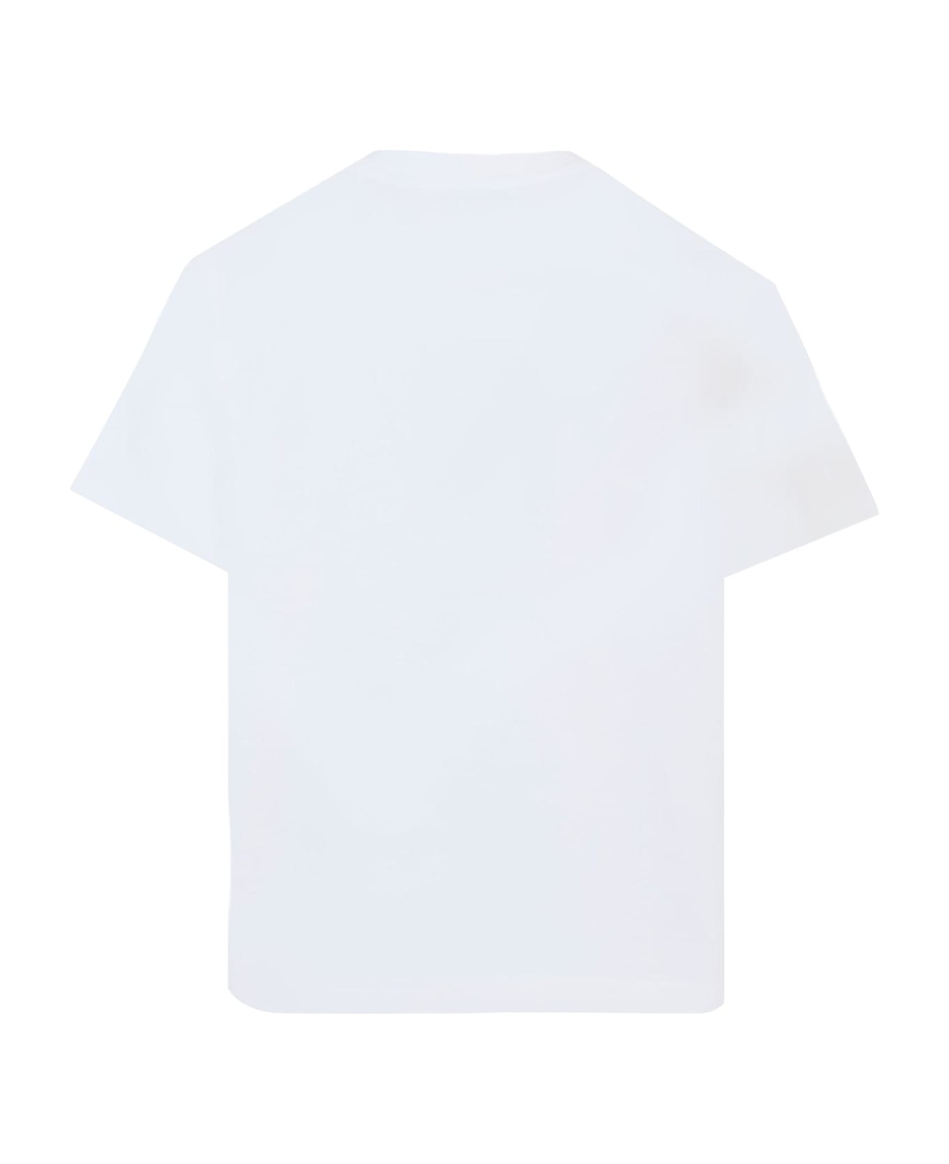Burberry White T-shirt For Kids With Toy Soldier - White