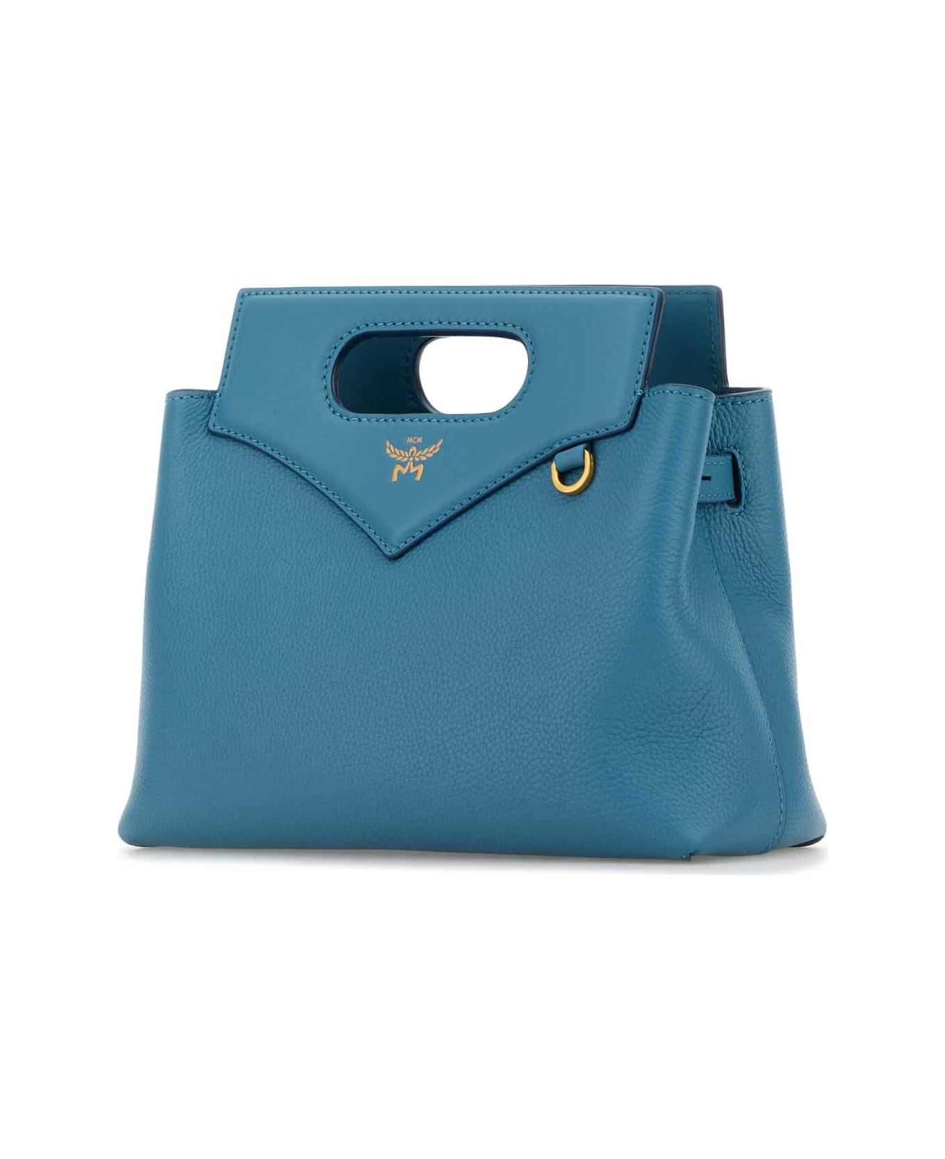 MCM Turquoise Leather Mini Soft Diamond Handbag - BLUEHEAVEN