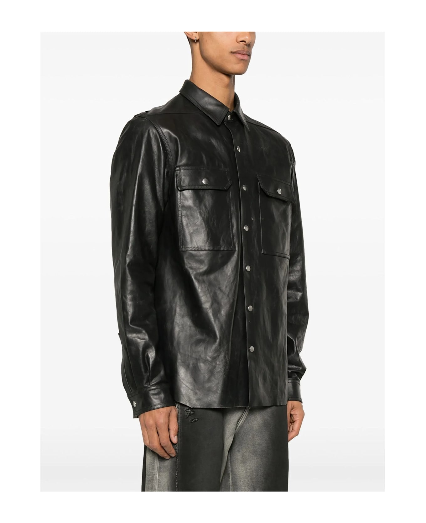 Rick Owens Shirts Black - Black