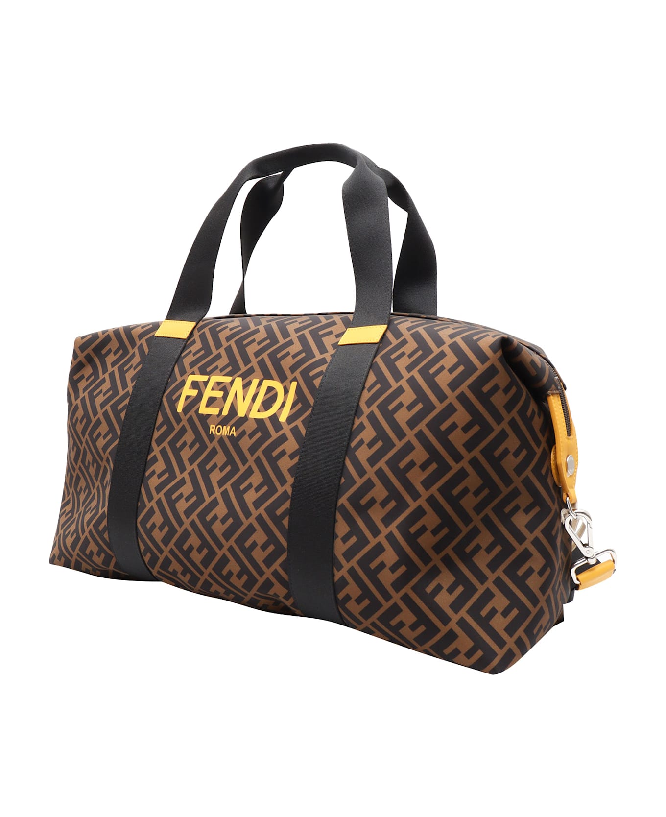 Fendi Ff Nylon Bag - BROWN