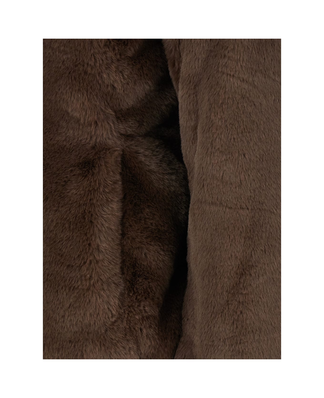 Save the Duck 
laila
 Brown Down Jacket With Hood I N Ecofur Woman - Brown