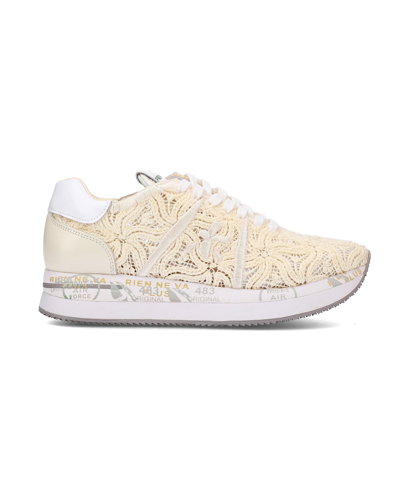 Premiata Conny 6787 Perforated Sneaker - NUDE
