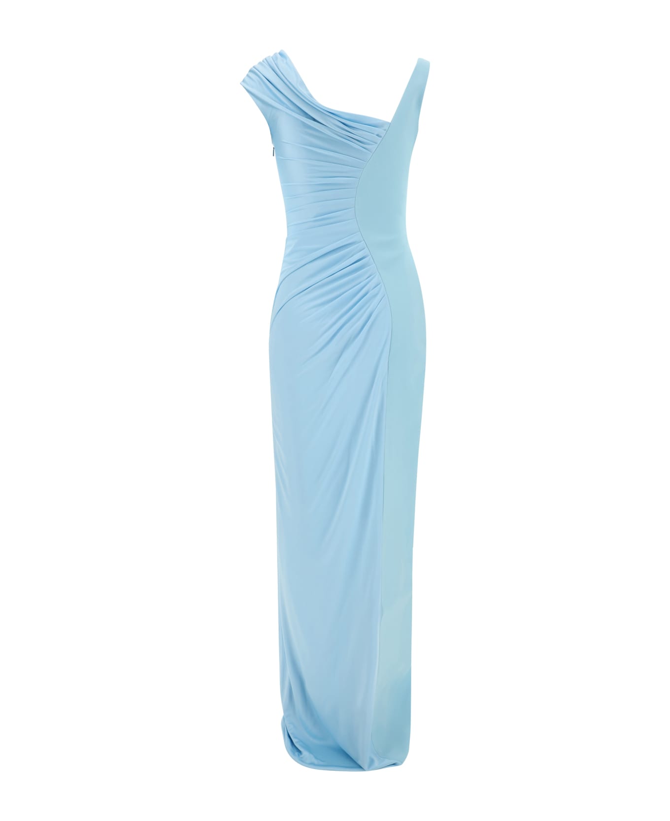 Versace Light Blue 'medusa '95' Long Dress - Blue