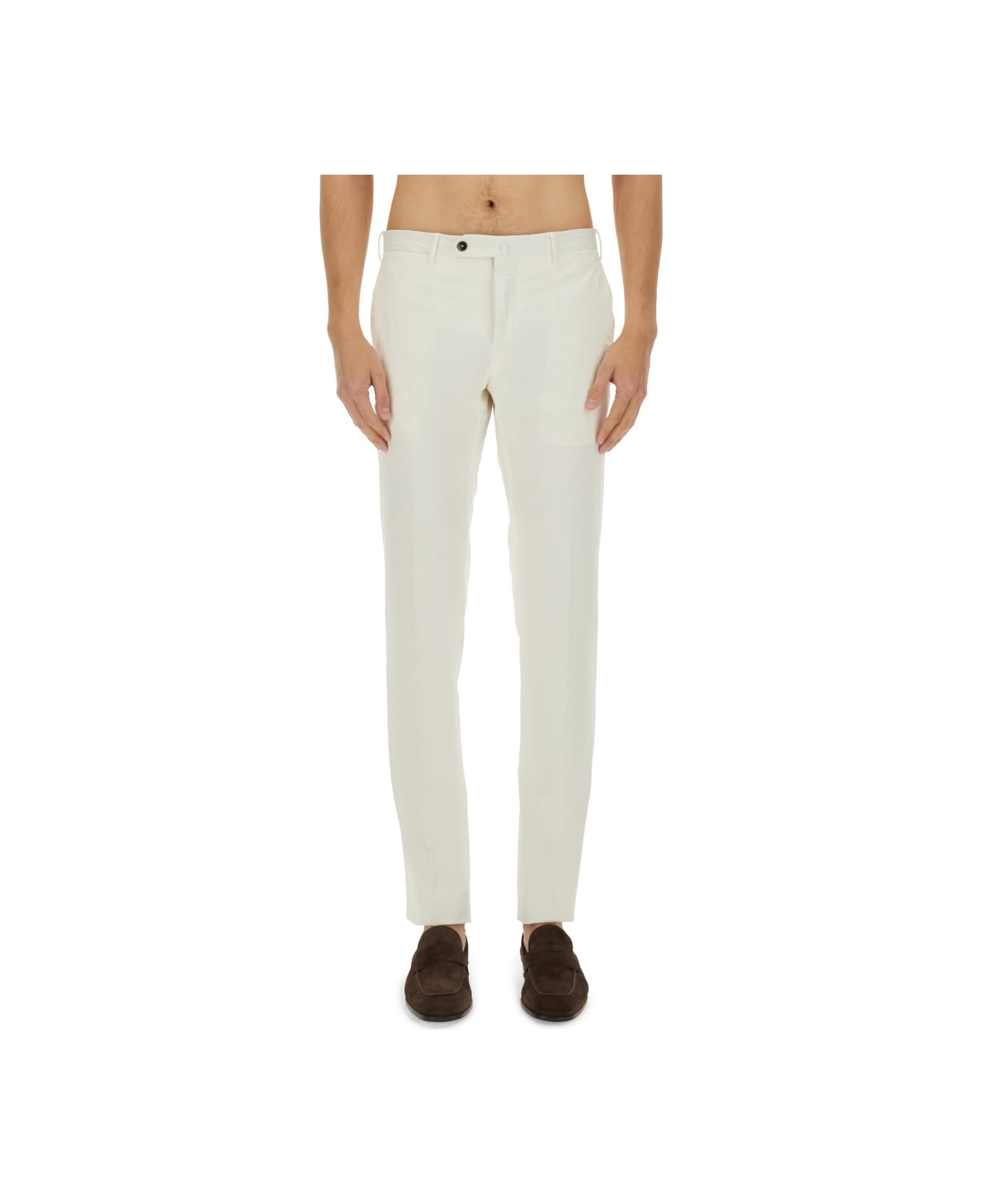 PT Torino Slim Fit Pants - WHITE