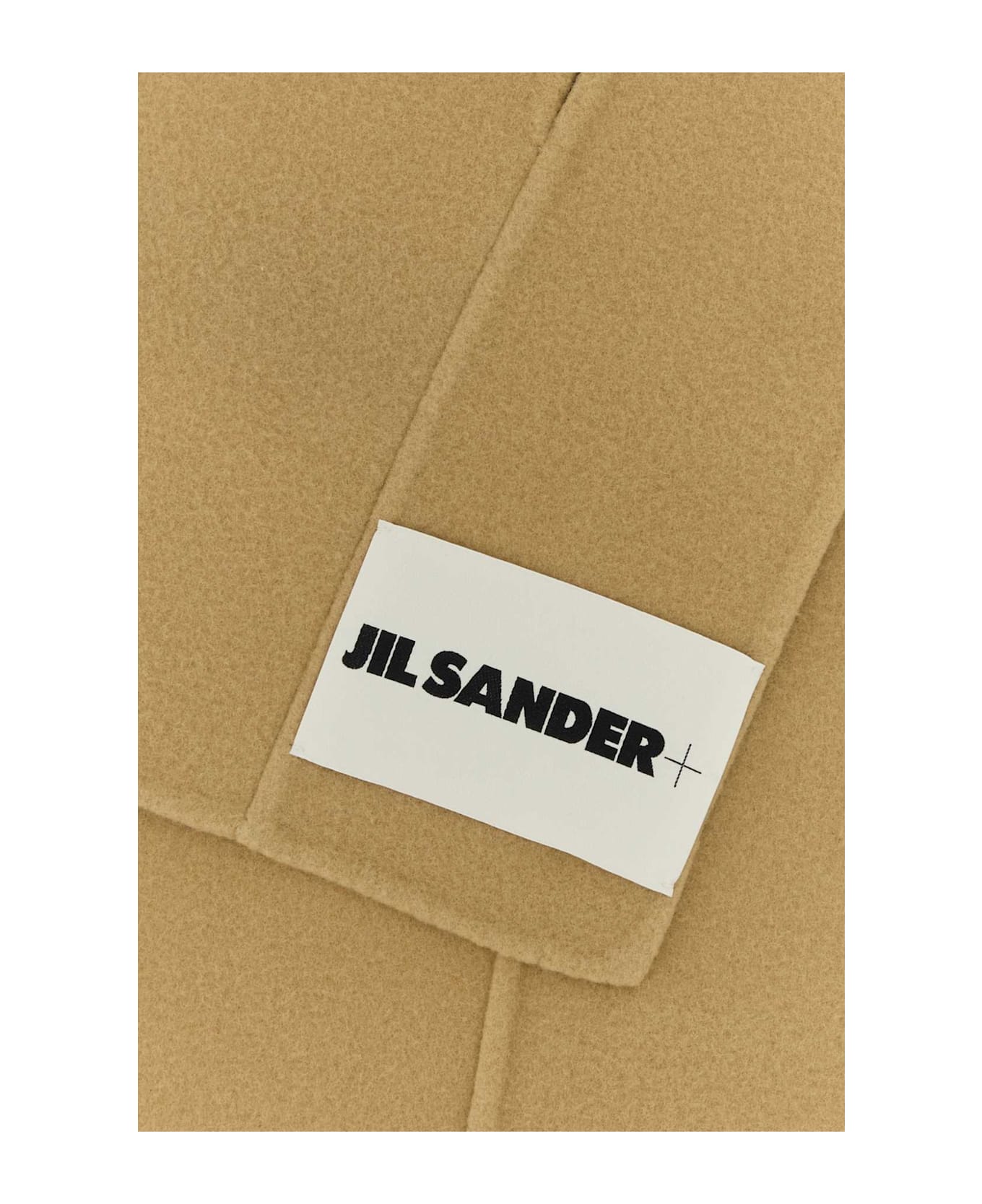 Jil Sander Camel Wool Scarf - CEREAL