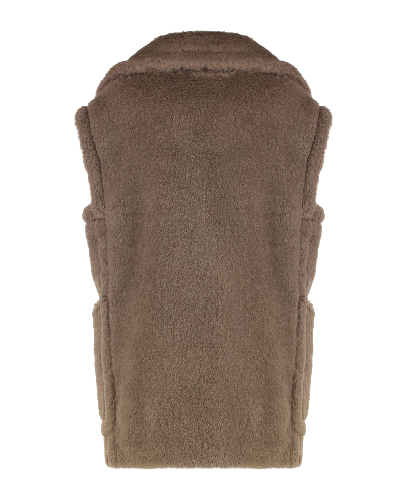 Max Mara Teddy Vest Made Of Alpaca And Wool - brown
