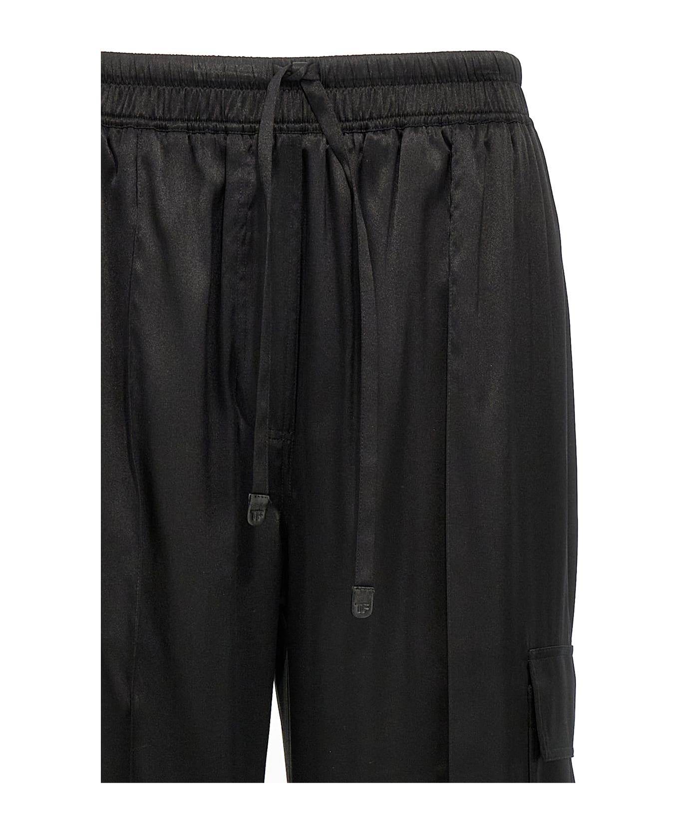 Tom Ford Cargo Silk Pants - Black