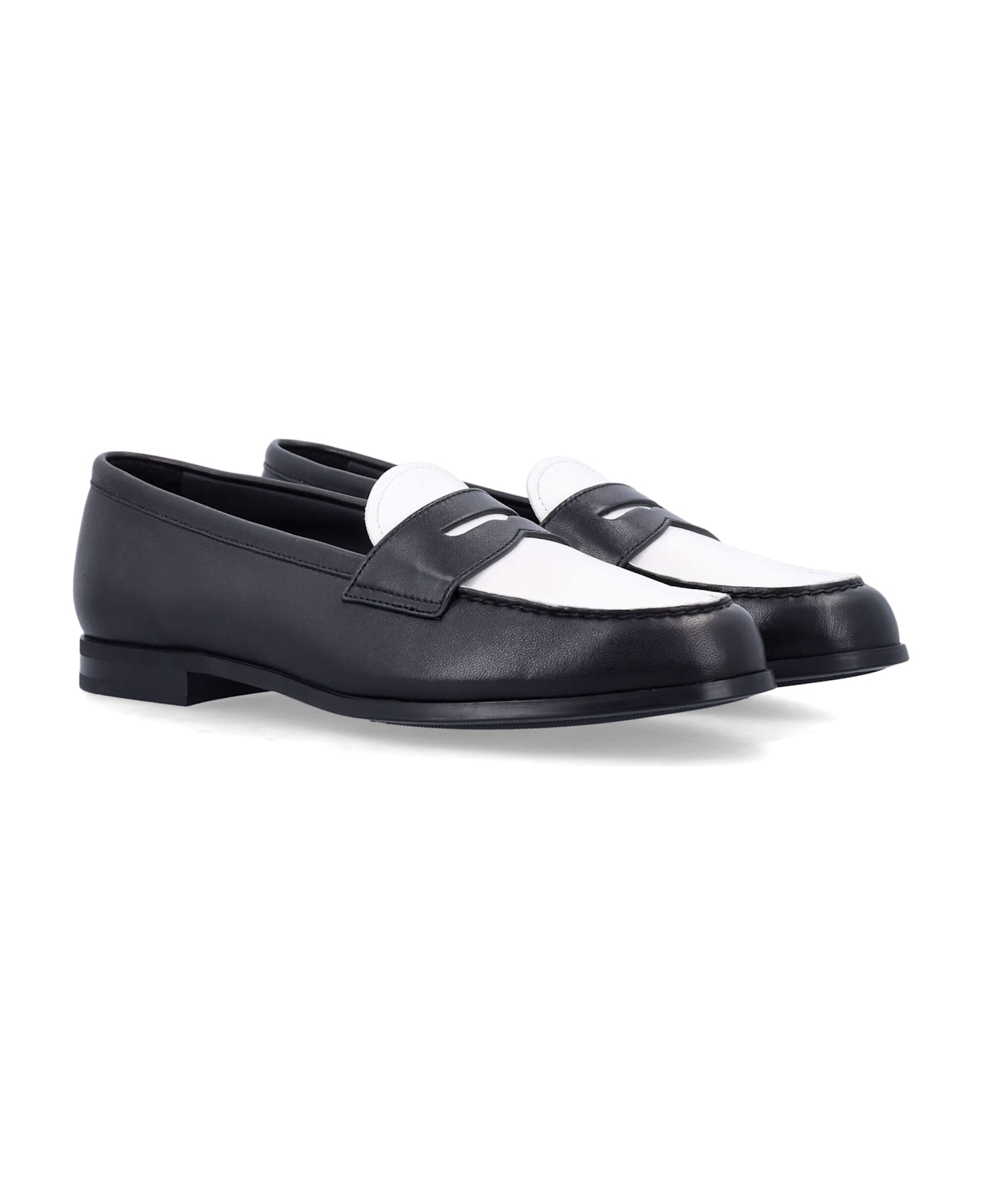 Church
s Natalie Loafers - BLACK + IVORY