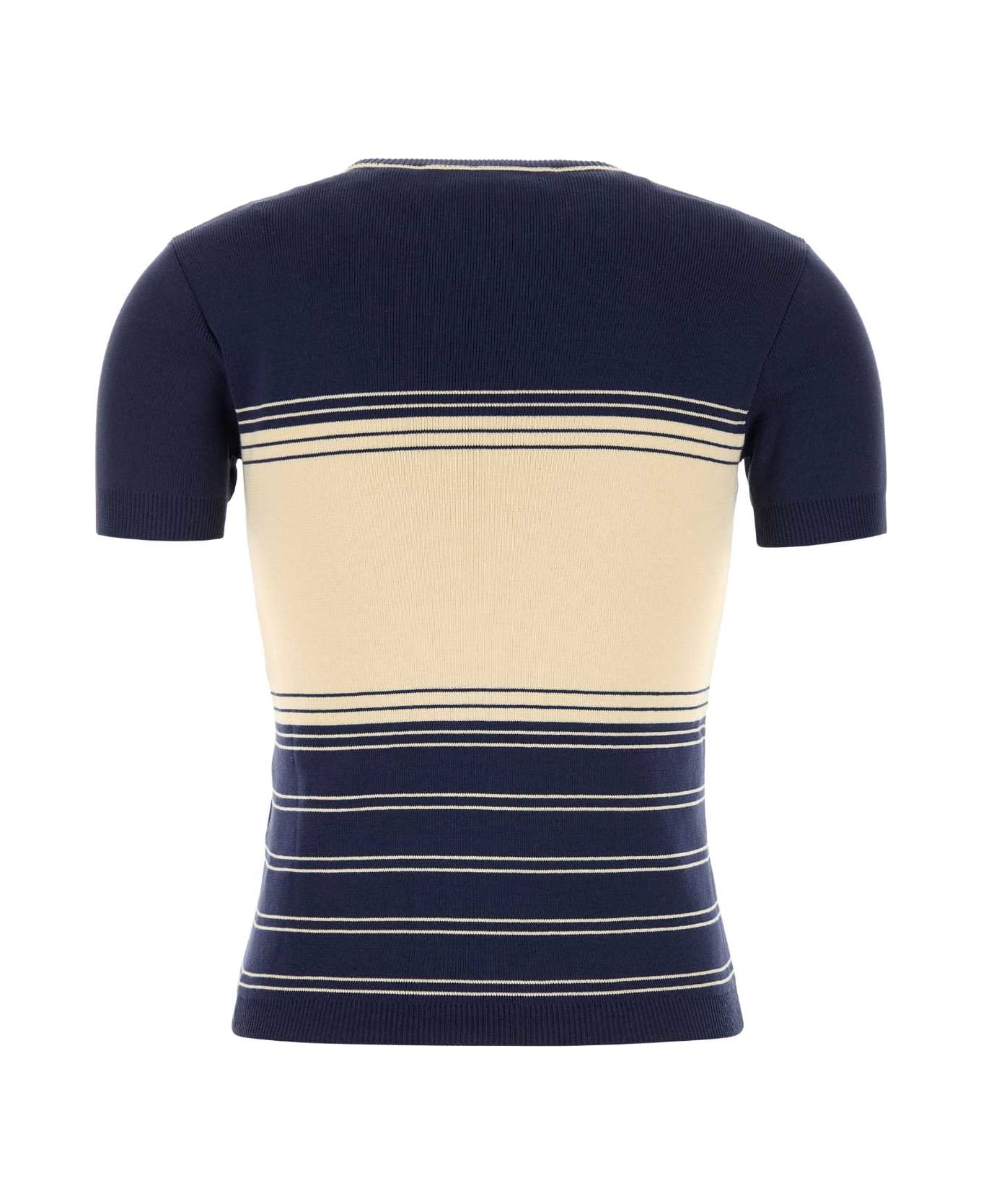 Valentino Garavani Navy Blue Cotton Sweater - PROVENCEBLUEBETULLA