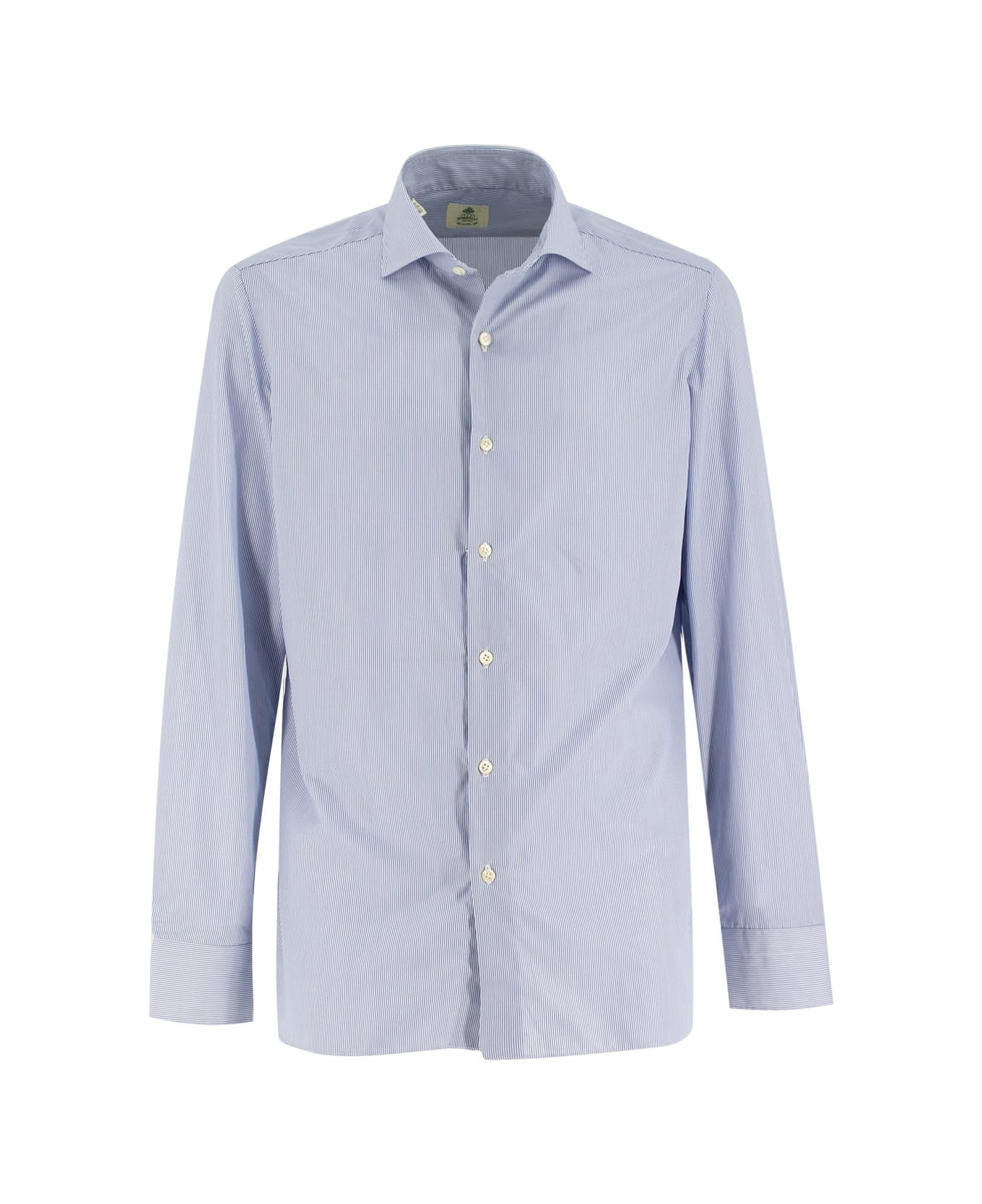 Luigi Borrelli Shirt - AZZURRO  BIANCO  RIGATO