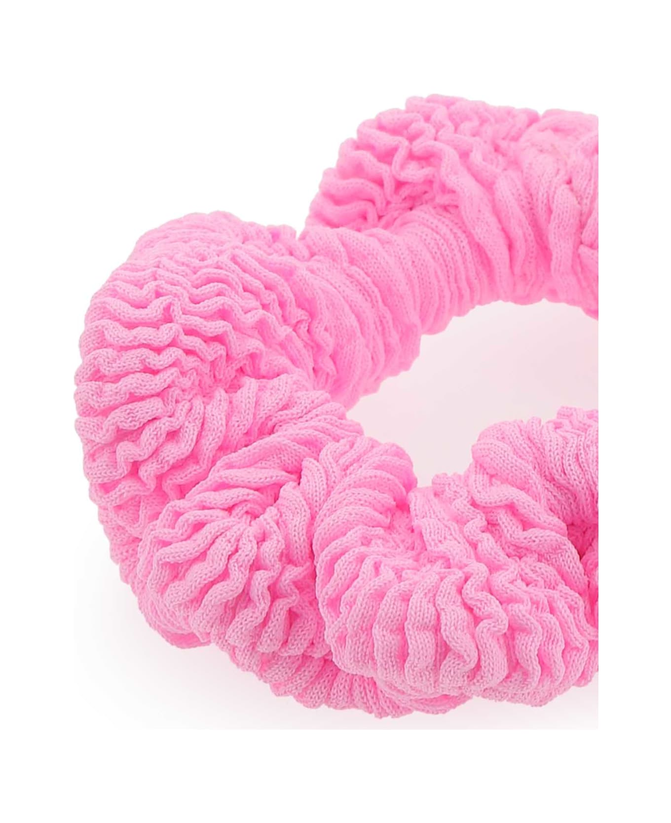 Hunza G Pink Fabric Scrunchie - PINK ヘアアクセサリー