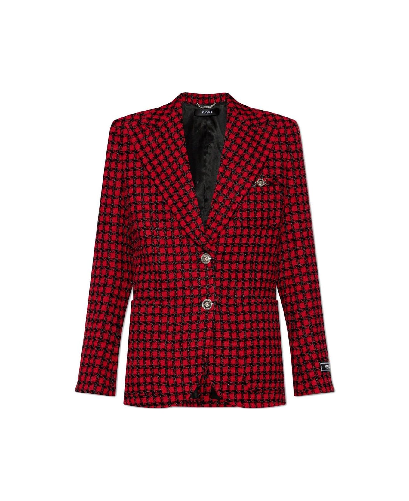 Versace Red Wool Blend Blazer - Red