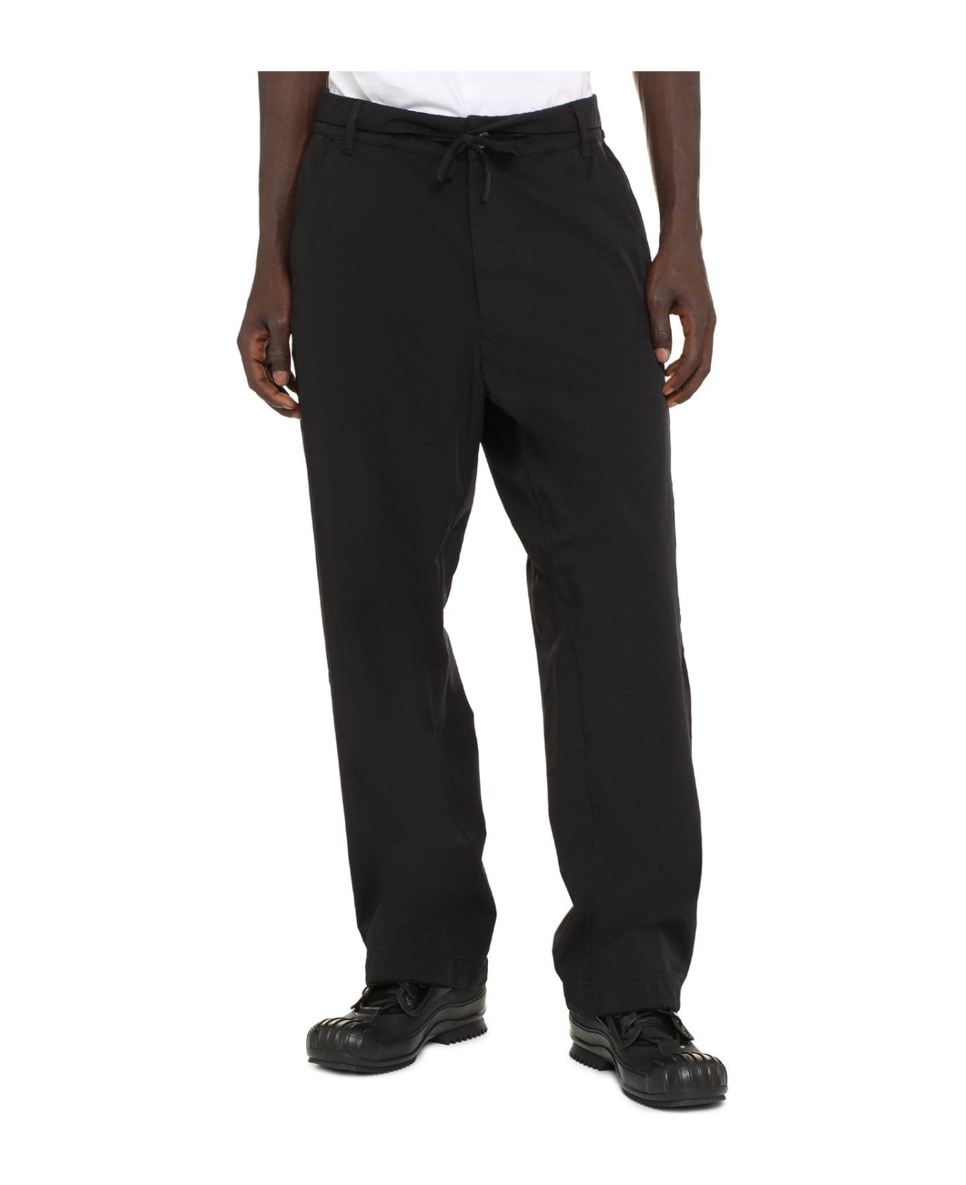 Stone Island Shadow Project Wide-leg Tailored Pants - BLACK