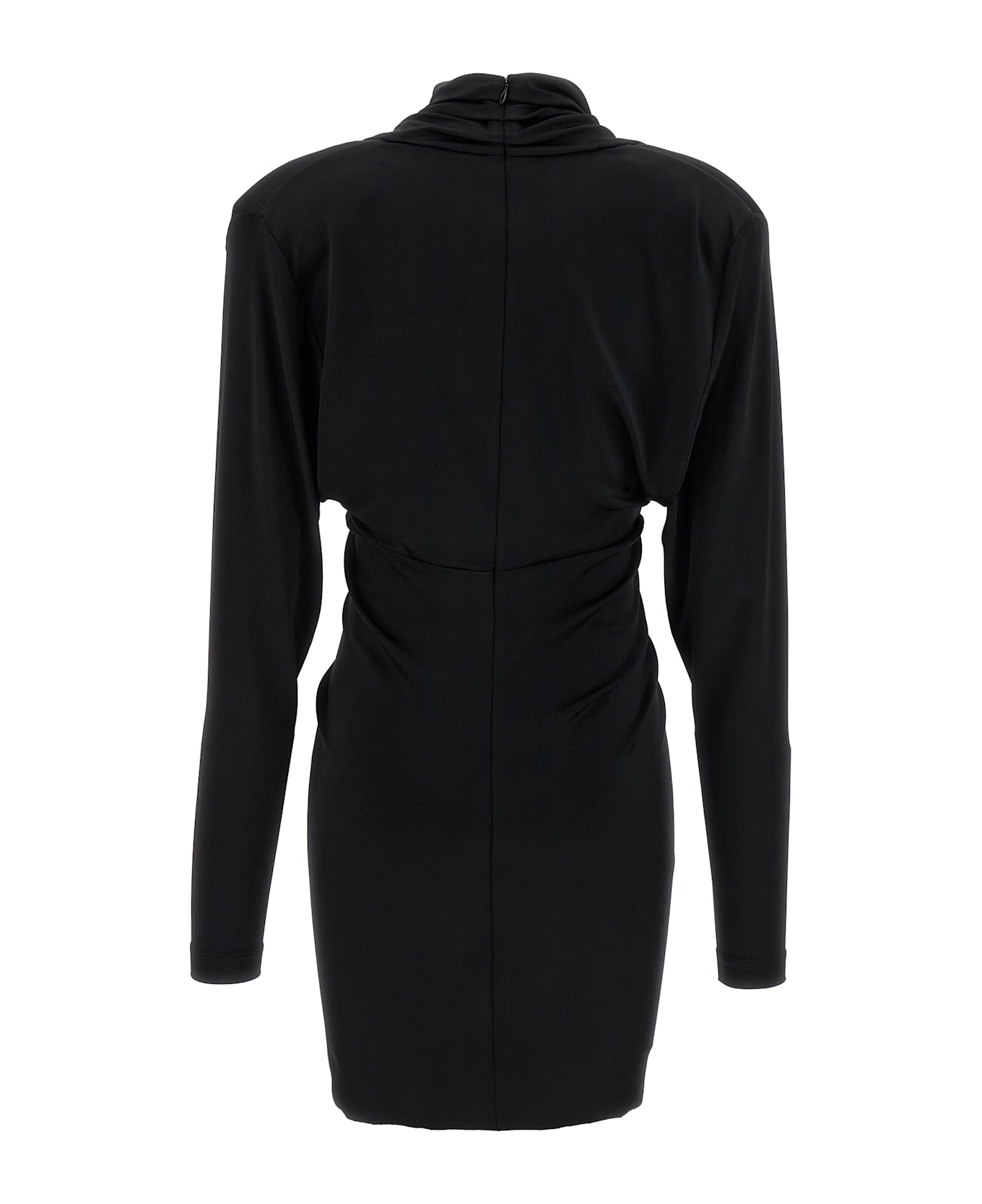 Victoria Beckham 
long Sleeve Ruched Mini
 Dress - Black  