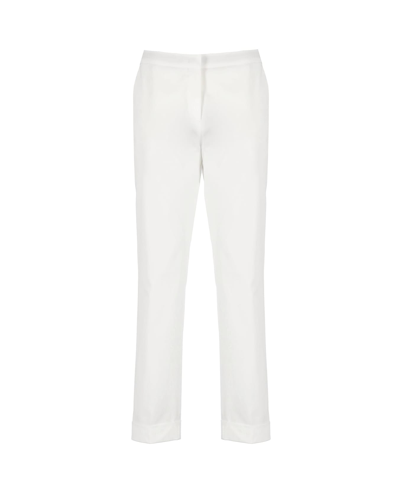 Etro Cotton Cropped Trousers - White
