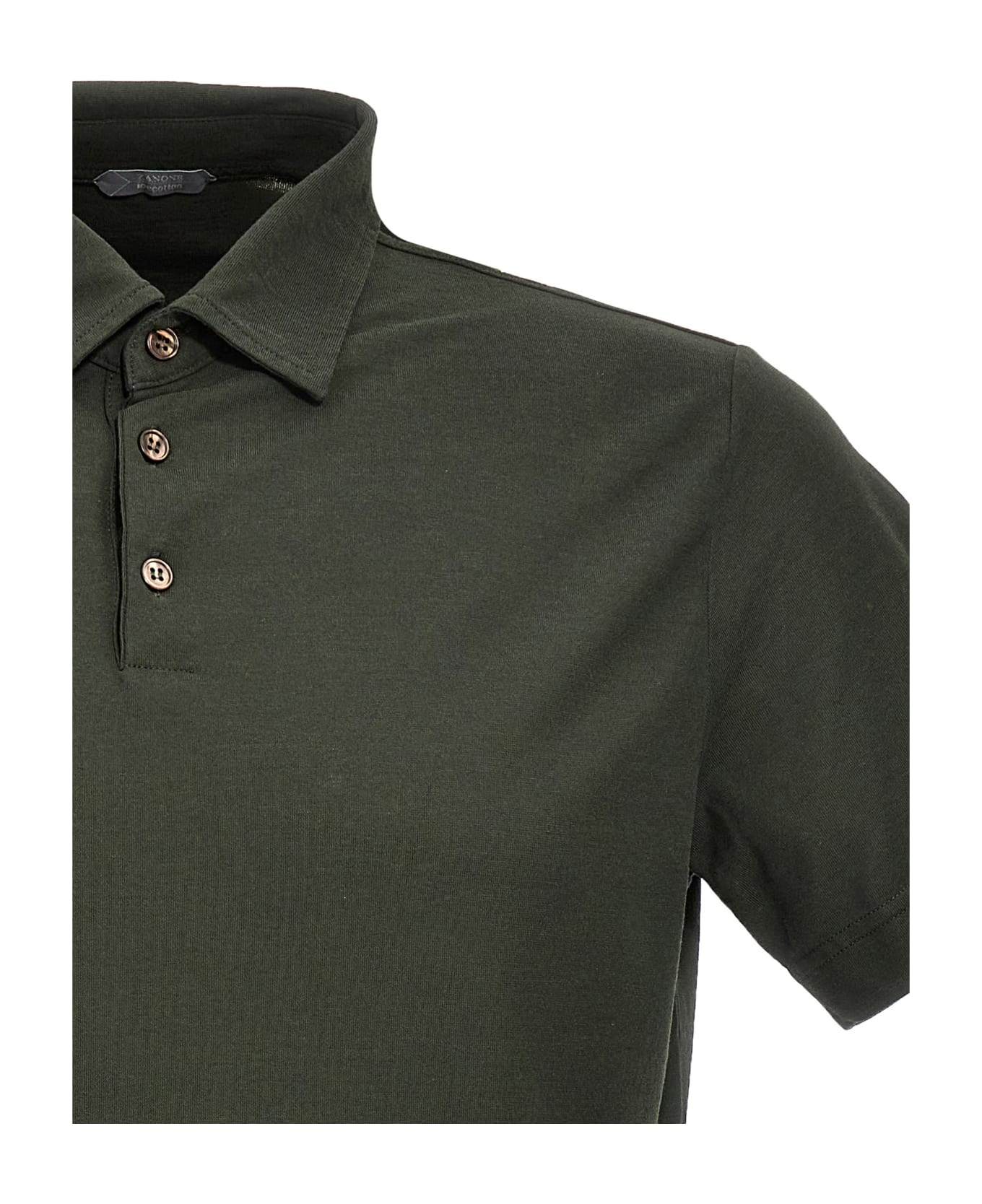 Zanone Ice Cotton Polo Shirt - Green