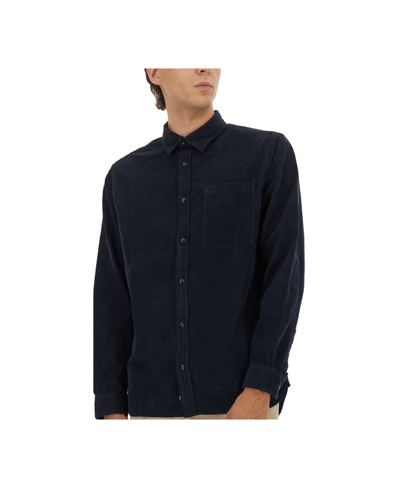 Woolrich Cotton Shirt - BLUE