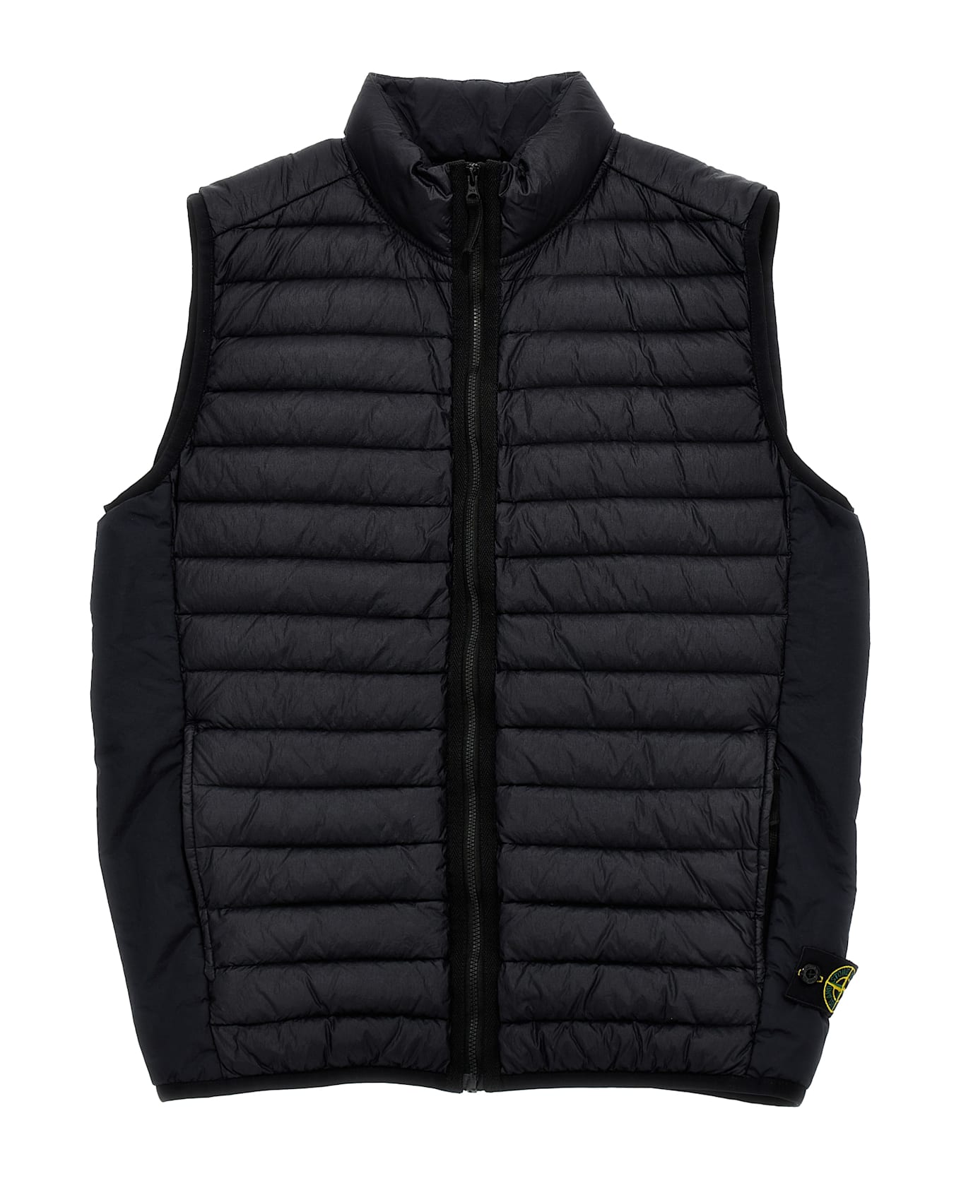 Stone Island Junior 
g0224 Loom Woven Chambers R-nylon Down-tc
 Vest - Black  