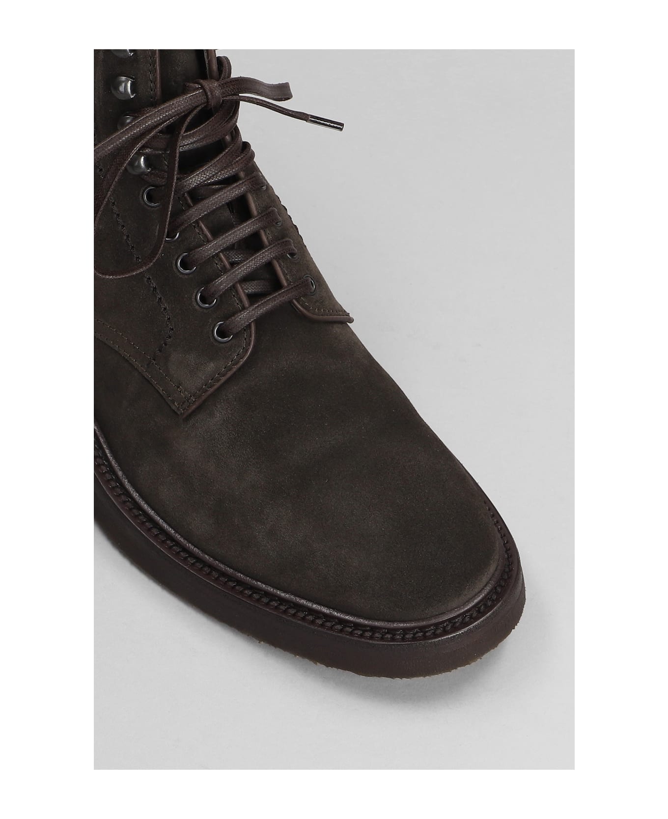 Officine Creative Hopkins Flexi Ankle Boots In Brown Suede - brown