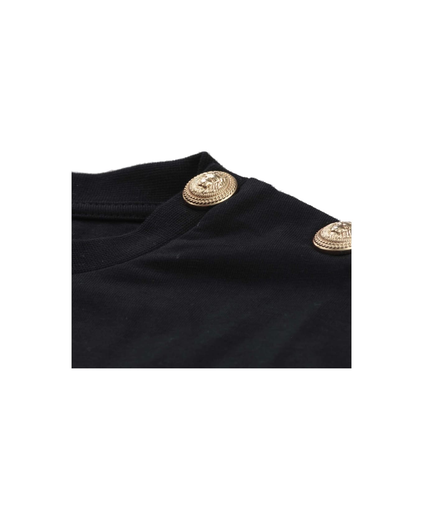 Balmain T-shirt With Logo - BLACK